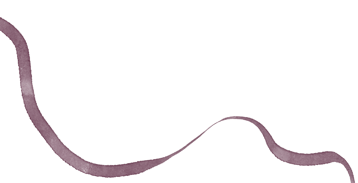 Ligne abstraite à la texture aquarelle, symbole de mouvement et de changement.