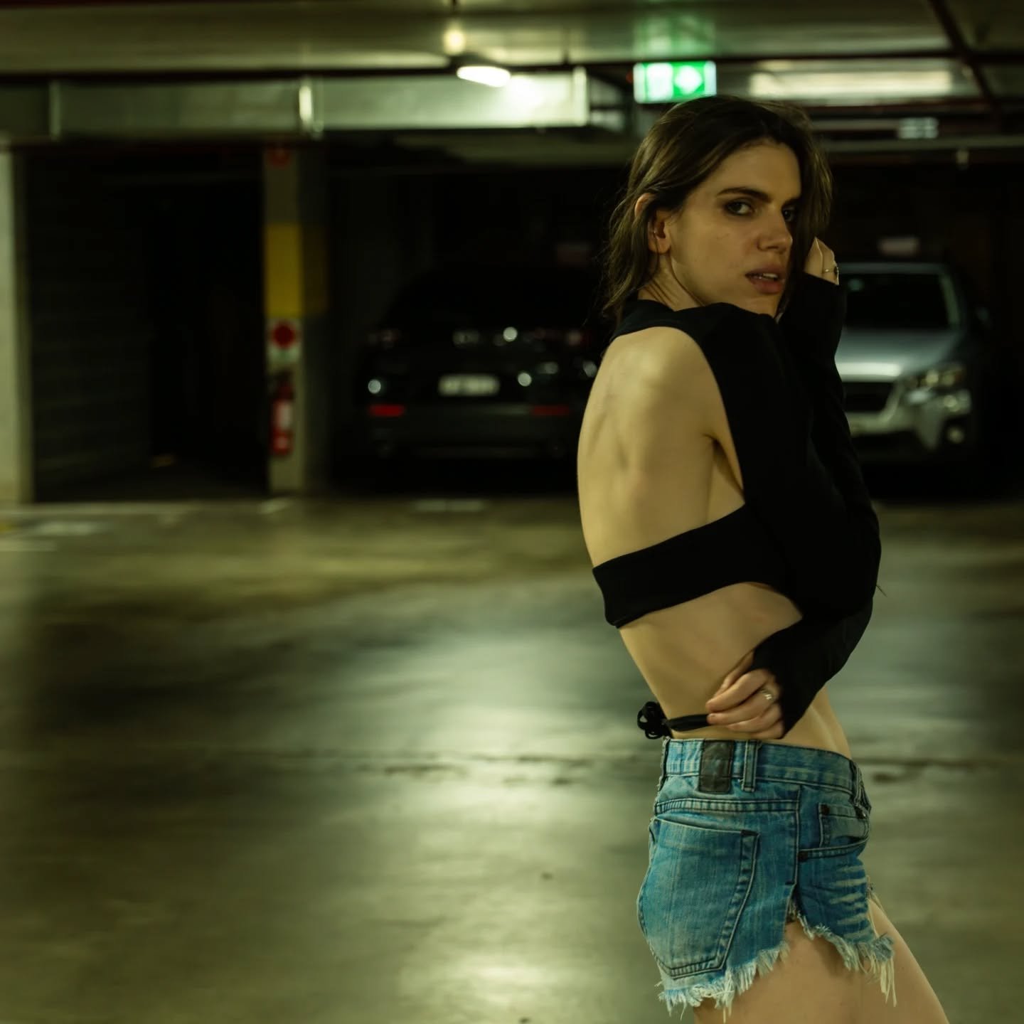 Like a carpark scene from a Hollywood thriller.

Model - @andifferentname 
📸 - Sony A7CR

#photoshoot #sydneymodel #sydneyphotographer #photowalk #sonyalpha