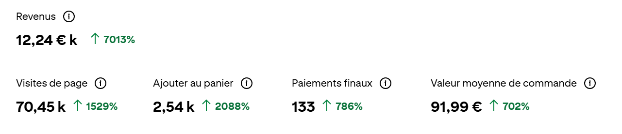 Témoignage d’une cliente suite à l’accompagnement Pinterest d’Anaïs, avec résultats chiffrés : +207 % d’impressions, +91 % d’engagements, +515 % d’audience, obtenus en 2 mois.