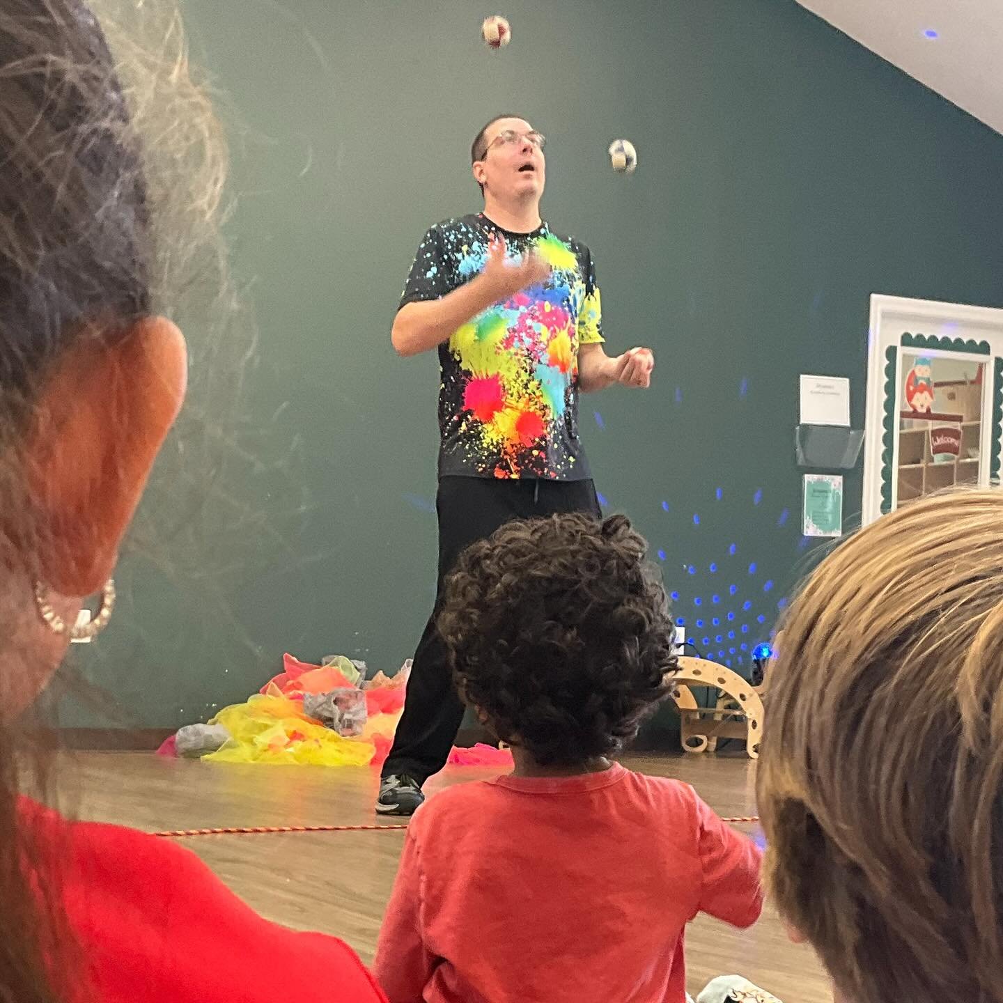 🎪✨ What a show! ✨🎪
Today at our South Arlington location, we were amazed by the incredible talents of David Slick &mdash; master of acrobatics, juggling, and jaw-dropping tricks! 🤹&zwj;♂️🎉

Our little learners were wide-eyed with wonder as they w