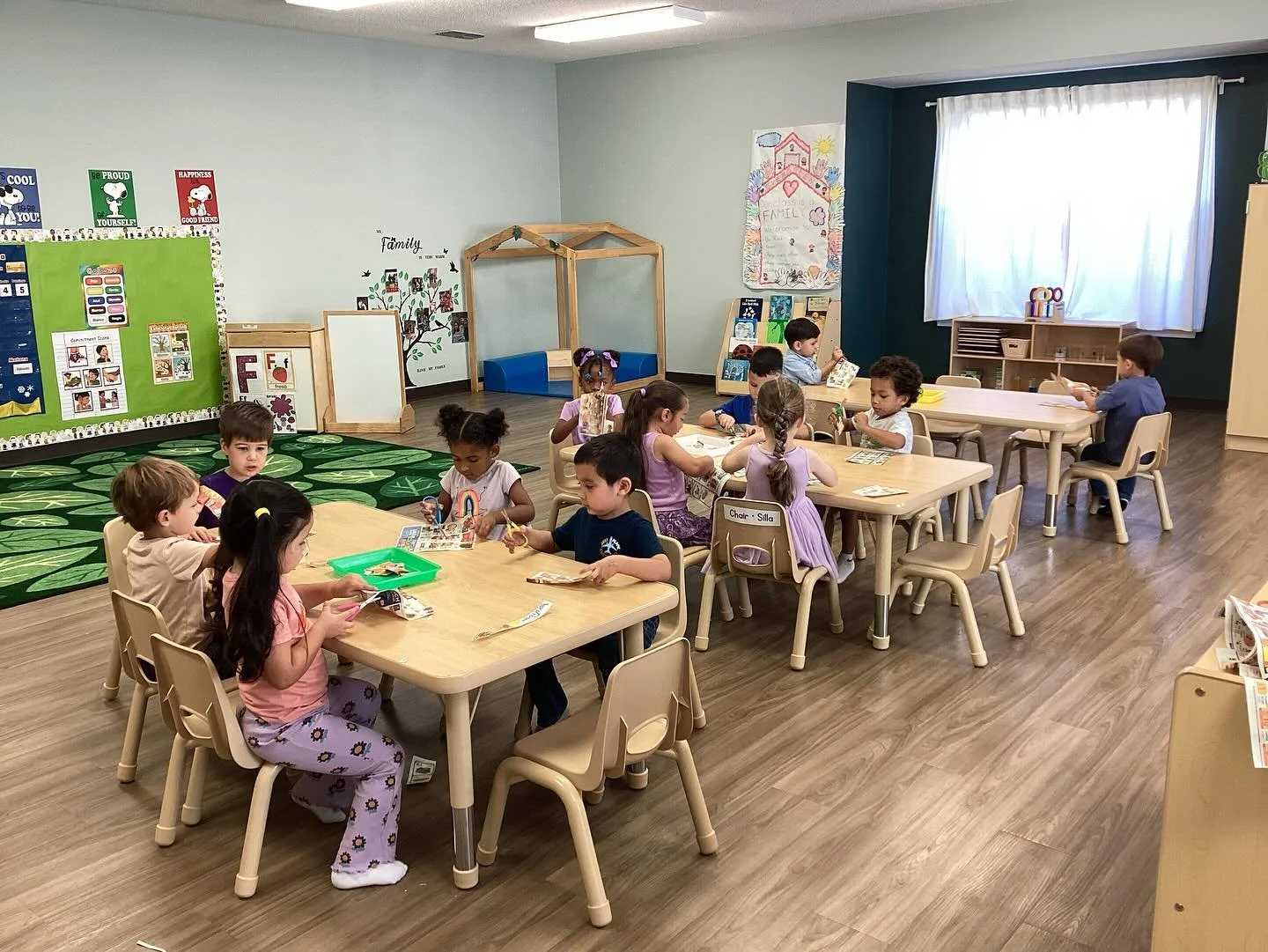 🌿 Our classrooms are always busy learning!

When you walk into one of our classrooms, you&rsquo;ll find:
✨ Children deeply engaged in hands-on activities
📚 Shelves filled with intentional materials that inspire curiosity and independence
🎨 Art, mu