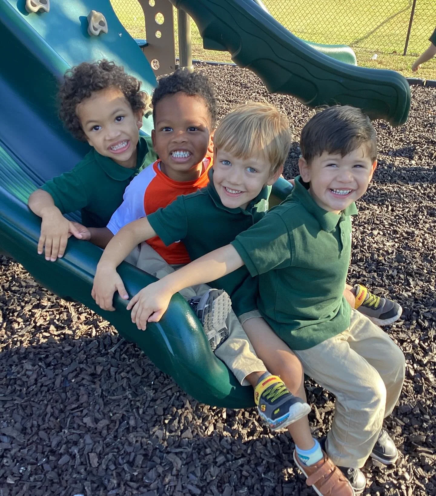 Friendships at School 🤝💚

At Evergreen, friendships blossom every day! 🌼
Through play, teamwork, and shared experiences, children learn how to take turns, show kindness, and care for one another. These early connections build confidence and teach 