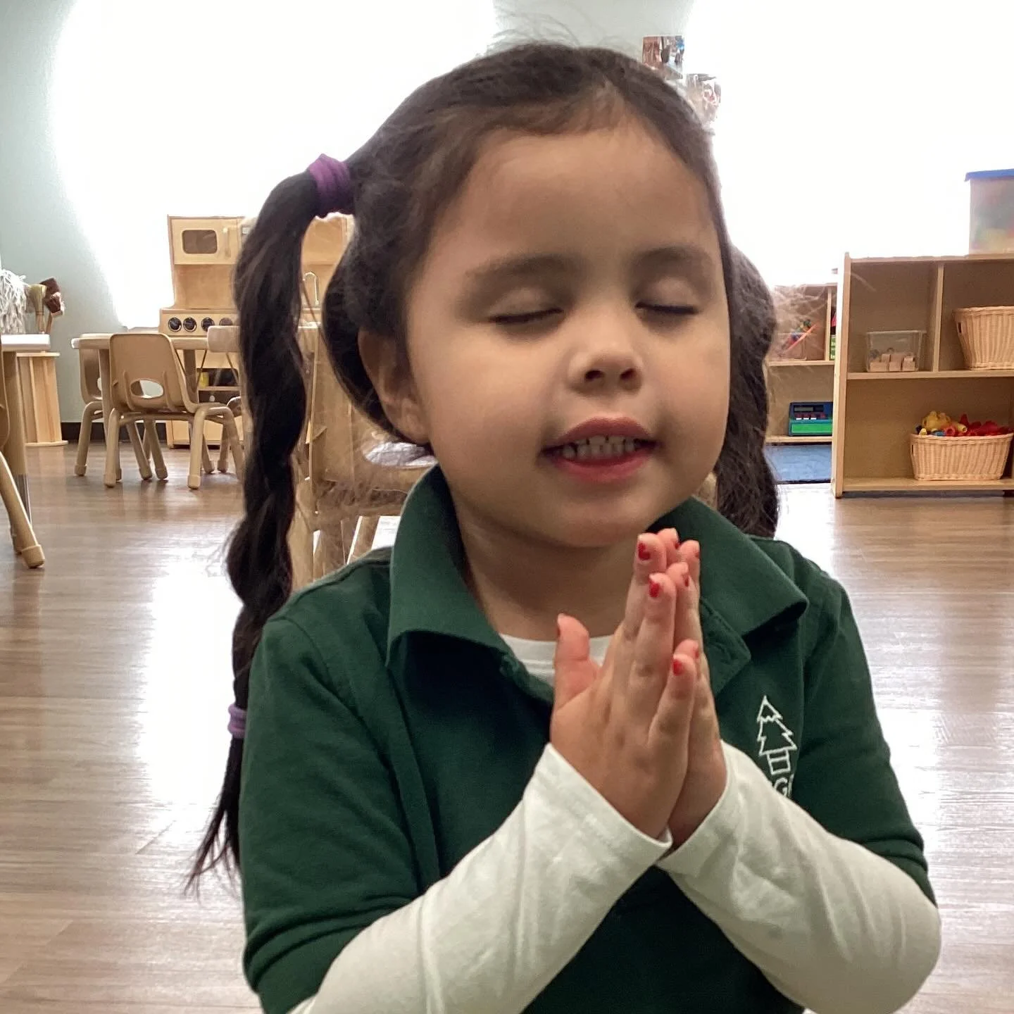 ✨ Why We Pray Every Morning ✨

Every morning at Evergreen Bilingual Learning Center, we begin our day with prayer&mdash;because we believe a child&rsquo;s heart needs as much care as their mind.

🌿 We believe children grow best in a faith-based envi