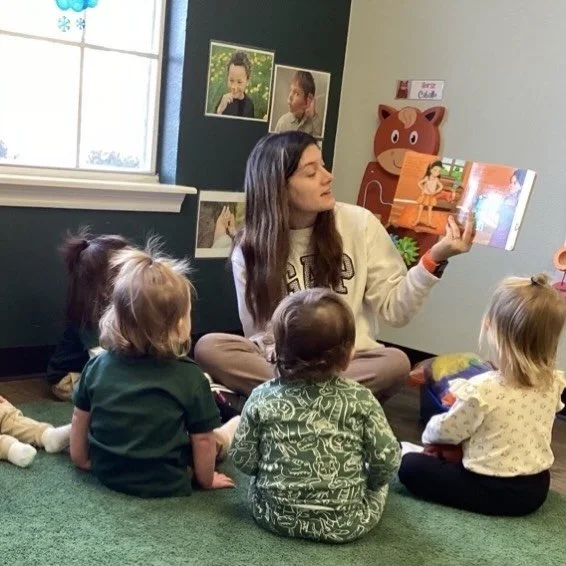 Story Time in Every Classroom 📖✨

At Evergreen, we read in every classroom, every day.
The difference is how long story time lasts and the books we choose.

Each story is carefully selected to be age-appropriate and based on the children&rsquo;s int