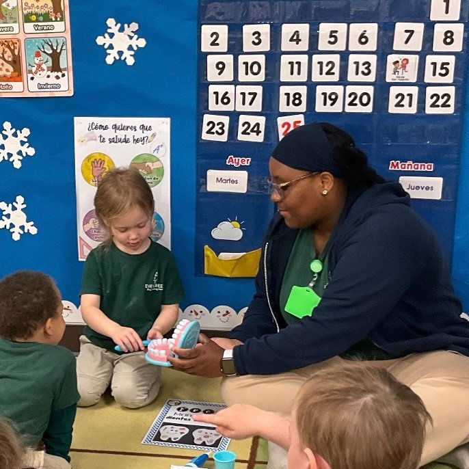 At Evergreen Bilingual Learning Center in Arlington, we are intentional about helping our children understand the importance of self-care and the responsibility of making healthy choices every day 💚

We teach our little learners that taking care of 