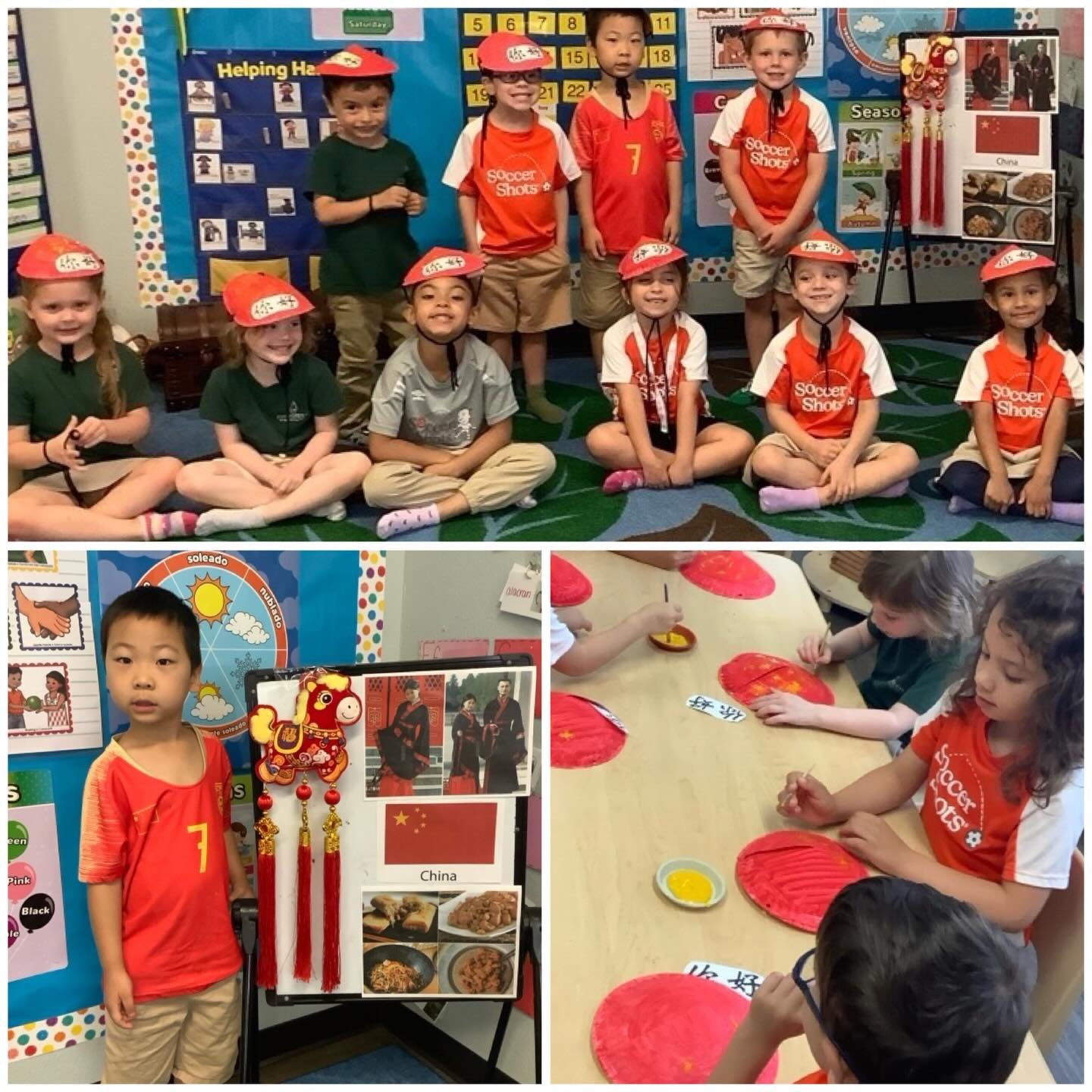 🌏✨ Cultural Tuesday: China ✨🌏

Today at Evergreen, we took a special journey to explore the beauty and traditions of China 🇨🇳

Our little learners:
🥢 Tried delicious chicken egg rolls and explored new flavors
🎨 Created crafts inspired by Chines