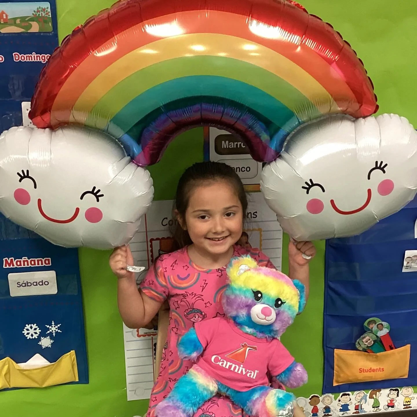 Today was full of color, joy, and discovery at Evergreen! Our students brought their favorite colorful items to share during Show &amp; Tell and wore their favorite rainbow colors, building confidence while practicing communication and listening skil