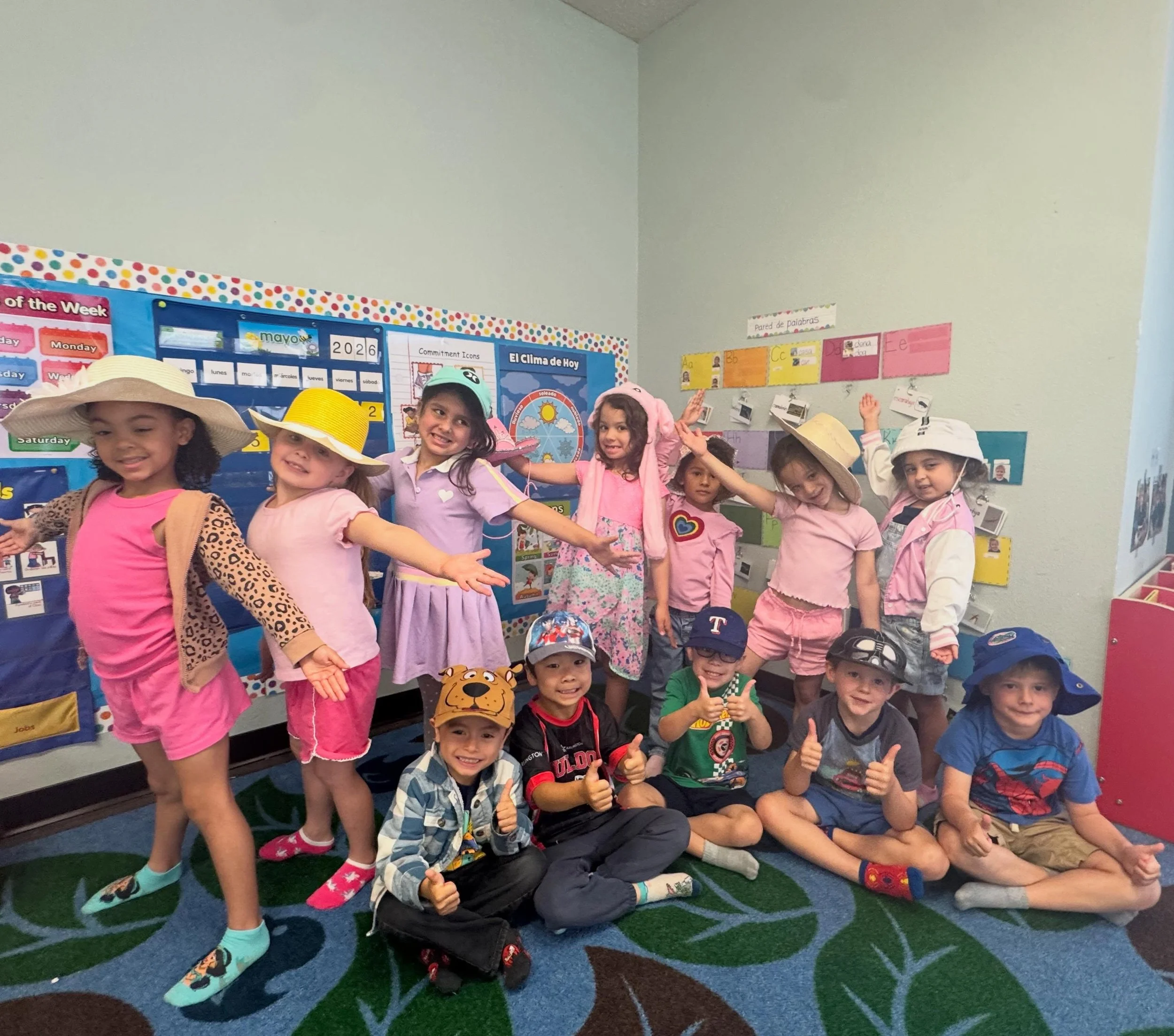 Today at Evergreen, our learners came ready with their favorite hats and BIG smiles! 💛

As we review ways we can protect ourselves during the summer, we talked about the importance of:
🧢 Wearing hats
🧴 Using sunscreen
💧 Drinking plenty of water

