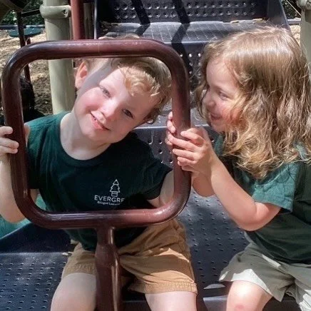 Friendships are one of the sweetest parts of childhood 💚

At Evergreen, we love watching our little ones learn how to share, encourage one another, laugh together, and build meaningful connections every single day.

Through play, teamwork, and kindn
