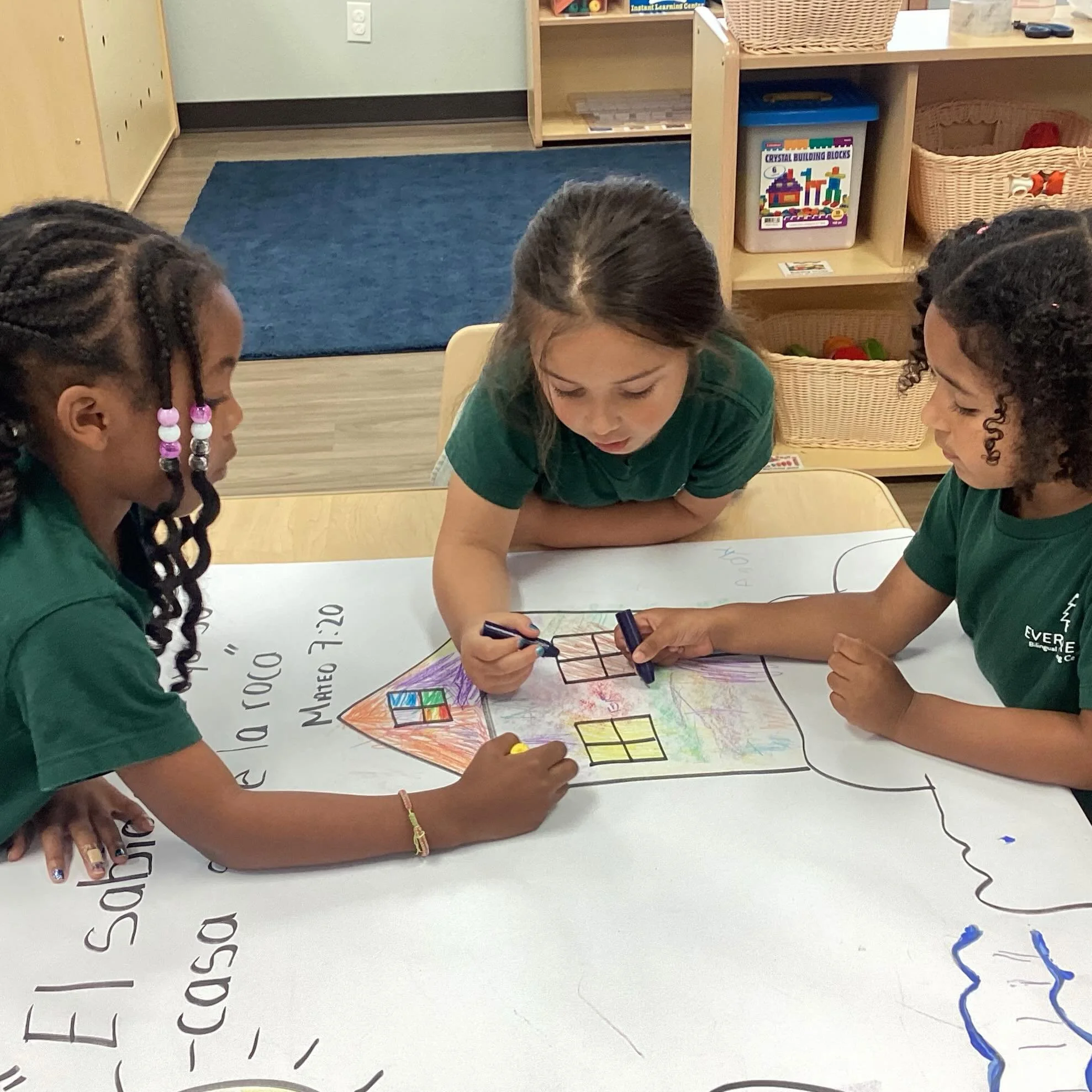 &ldquo;Build your house on the rock.&rdquo; &mdash; Matthew 7:24 🪨🏡

This week, our children created a special mural inspired by our weekly Bible verse. Through teamwork and creativity, we learned that when we build our hearts on kindness, love, an