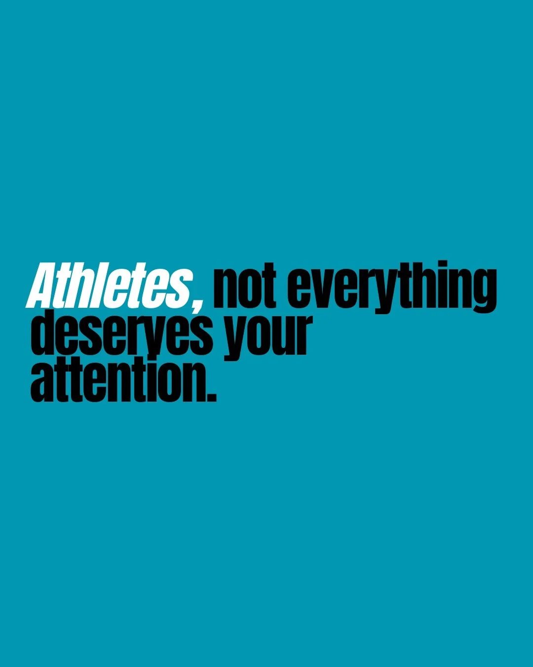 Most athletes I work with don&rsquo;t have a focus problem. They have an attention problem.

Mental energy is limited, and every competition asks you to spend it. The real question is whether you&rsquo;re spending it on the things that move your perf