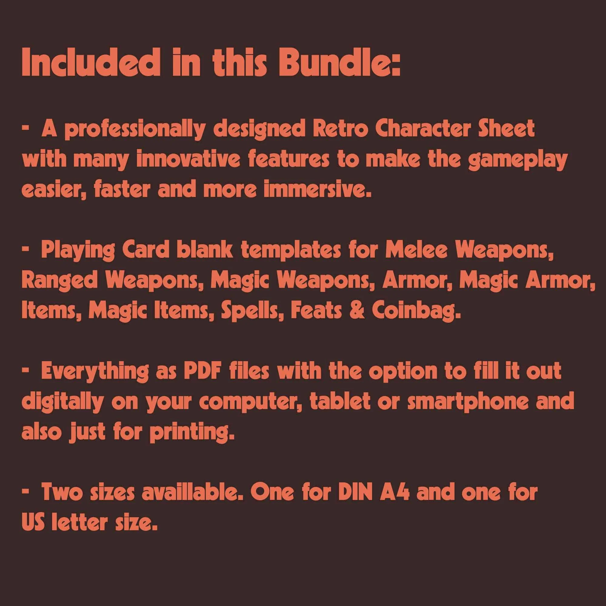 Dungeon Bros DnD 5e Adventure awaits Character Sheet content description