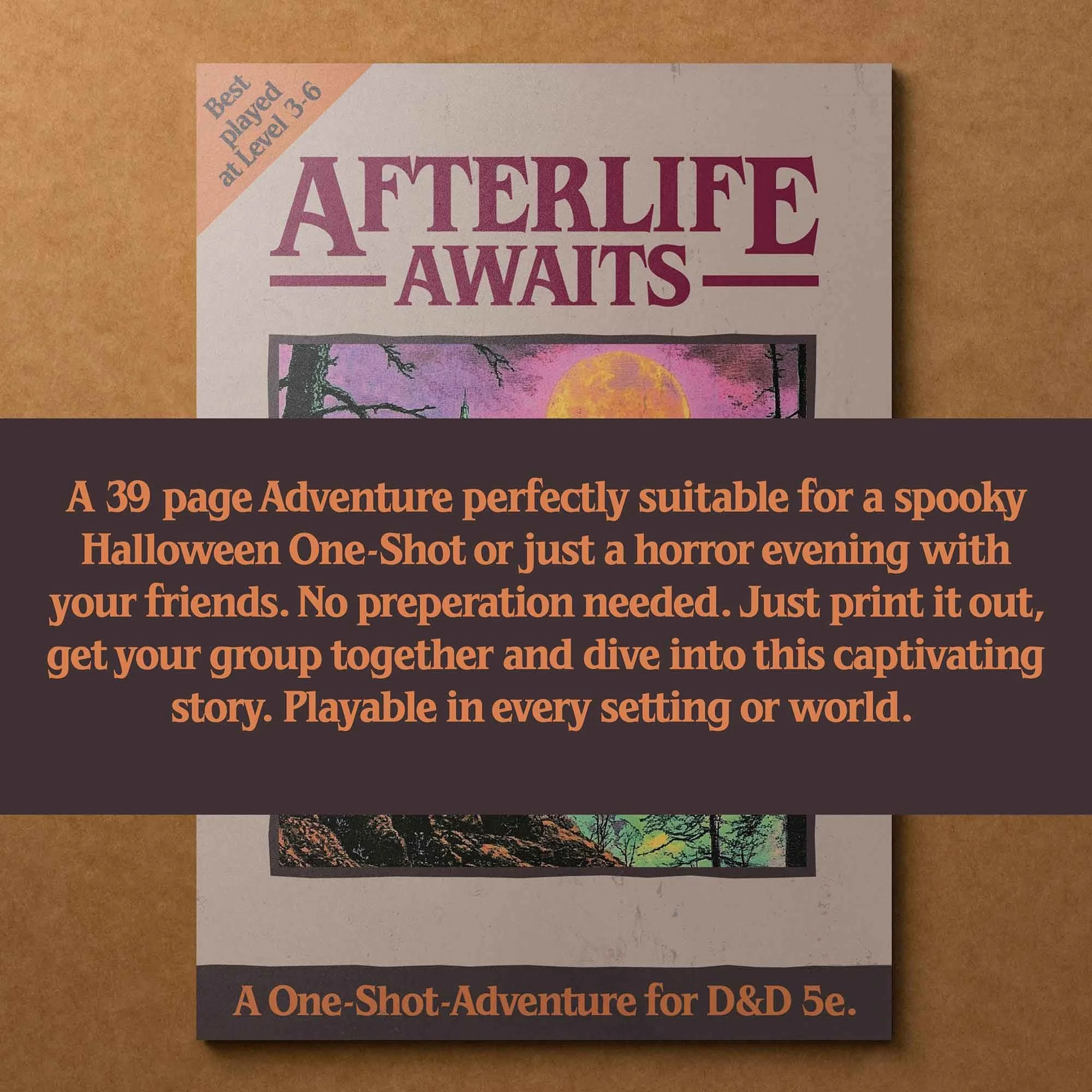 Dungeon Bros DnD 5e Adventure Afterlife awaits description