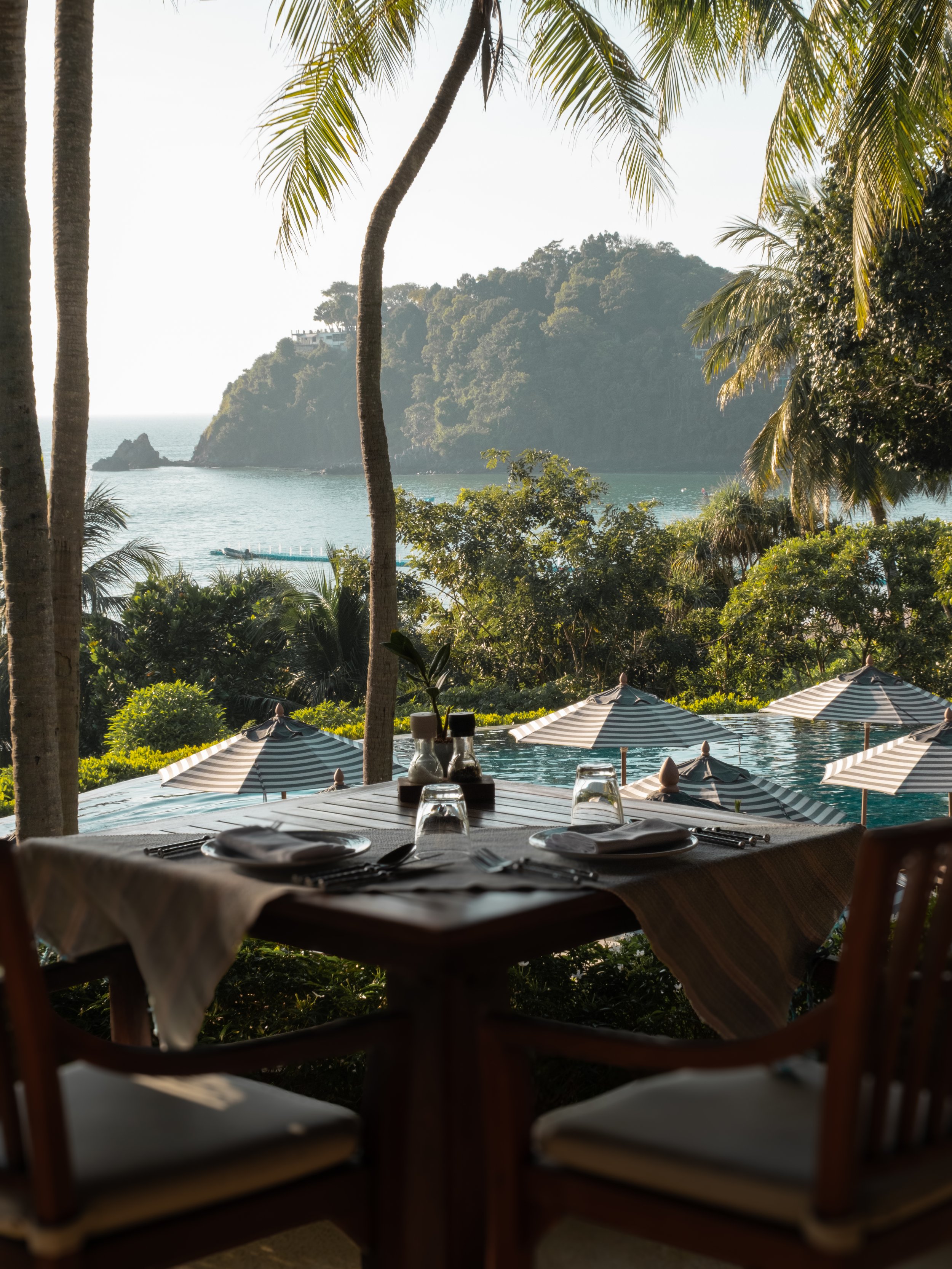 Photographie professionnelle Hotel de luxe Restaurant vue Mer Pimalai Koh Lanta Thailand