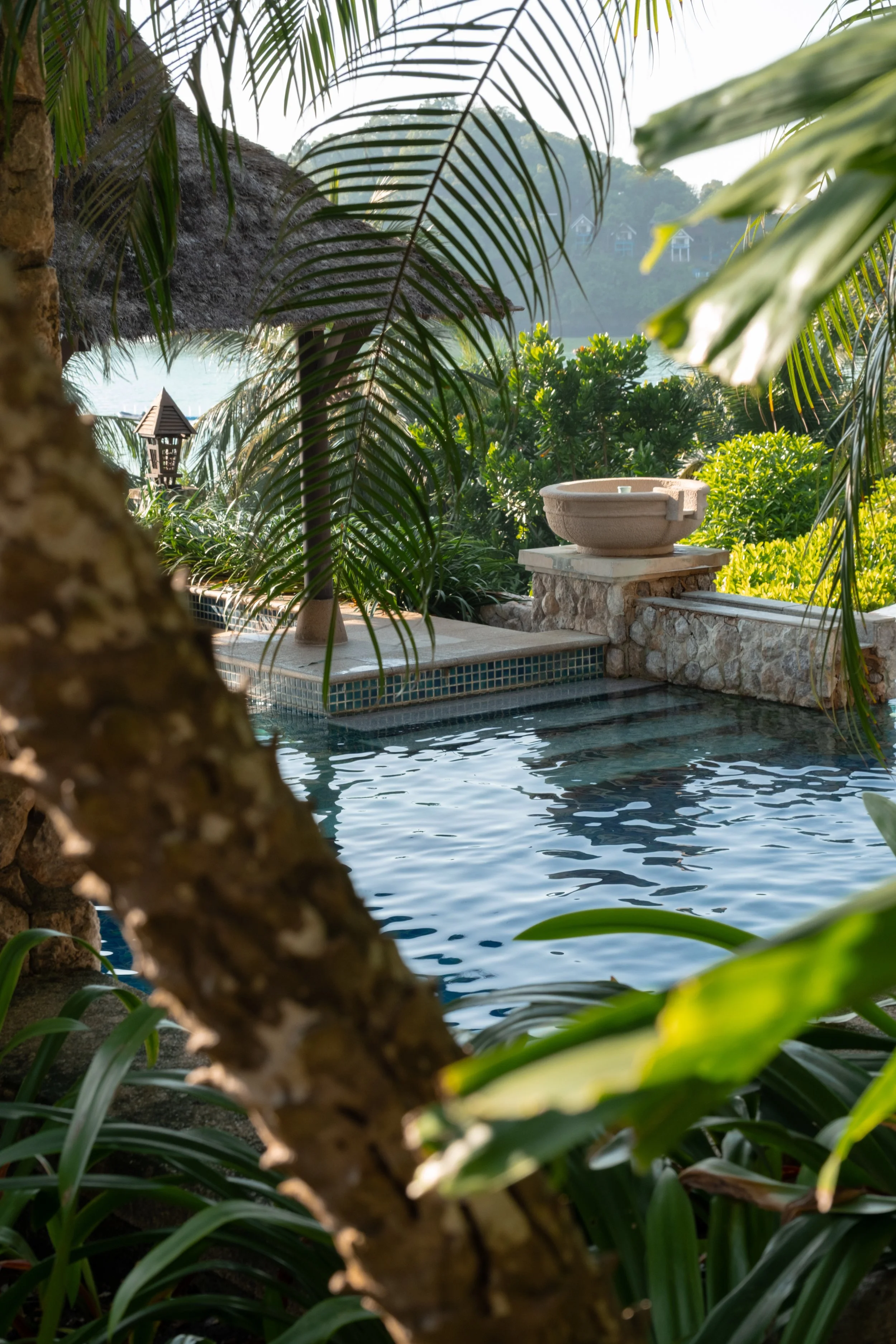 Photographie professionnelle Hotel de luxe de la piscine Pimalai Koh Lanta Thailand