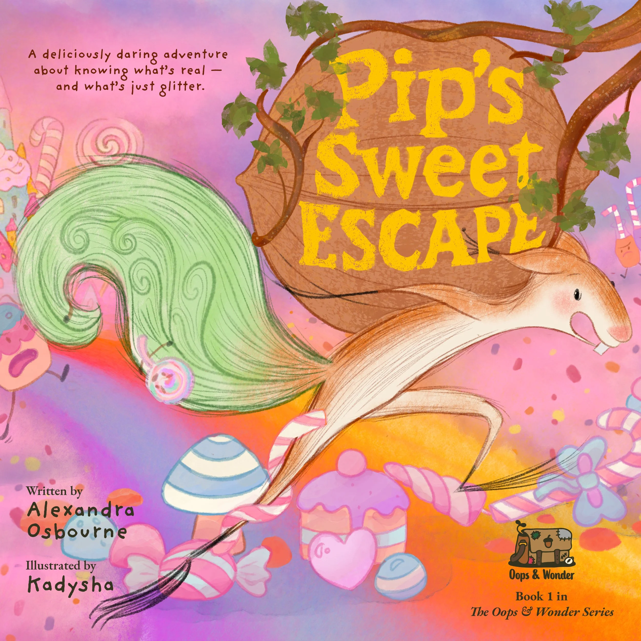 Oops & Wonder picture book cover – Pip’s Sweet Escape