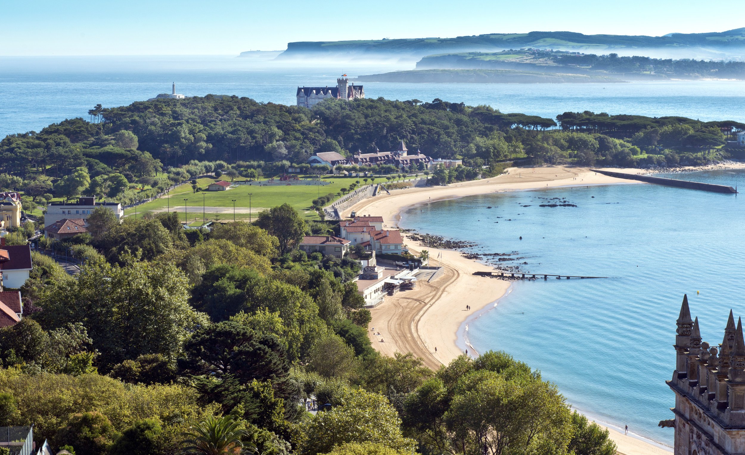 Santander Bay near Playa de Somo, the most beautiful bay you can explore.