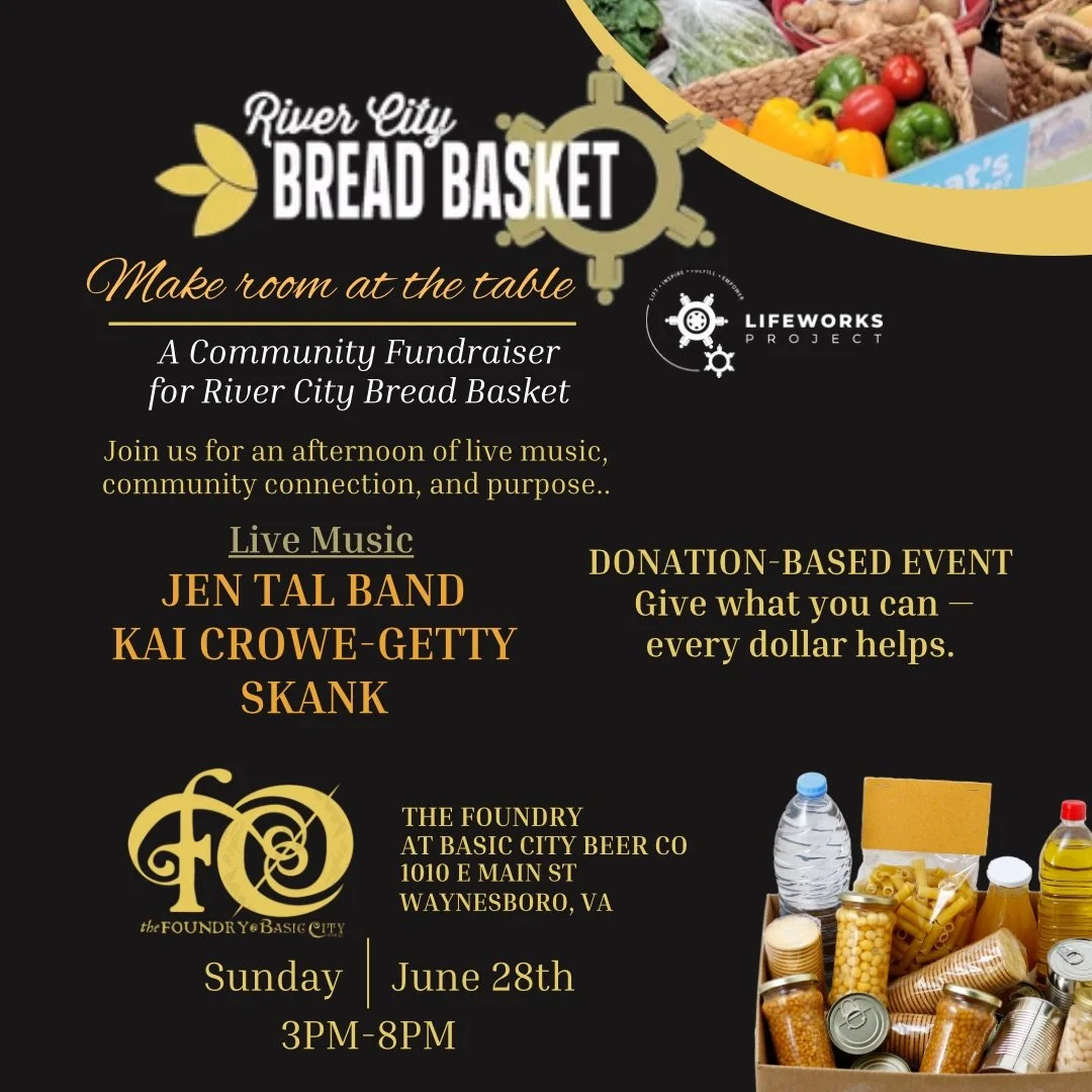 River City Bread Basket Benefit Show. June 28, 2026