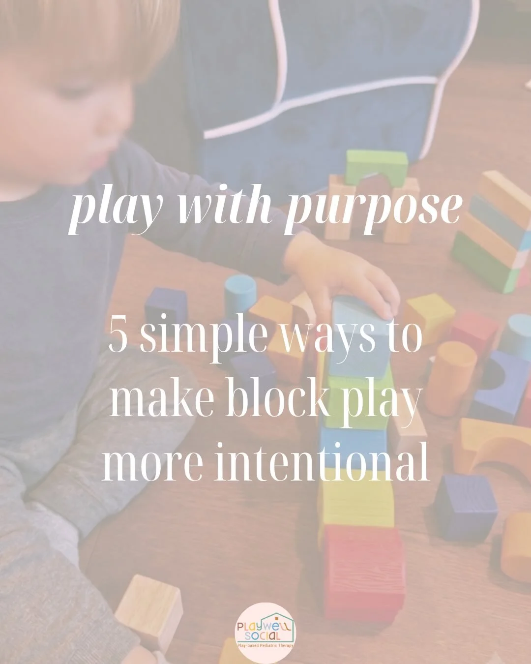 Have 10 minutes to play? Do it intentionally ✨

By following your child&rsquo;s lead and using a few simple strategies, block play can support communication, social skills, problem-solving, and imagination - all while having fun.

Save this for your 