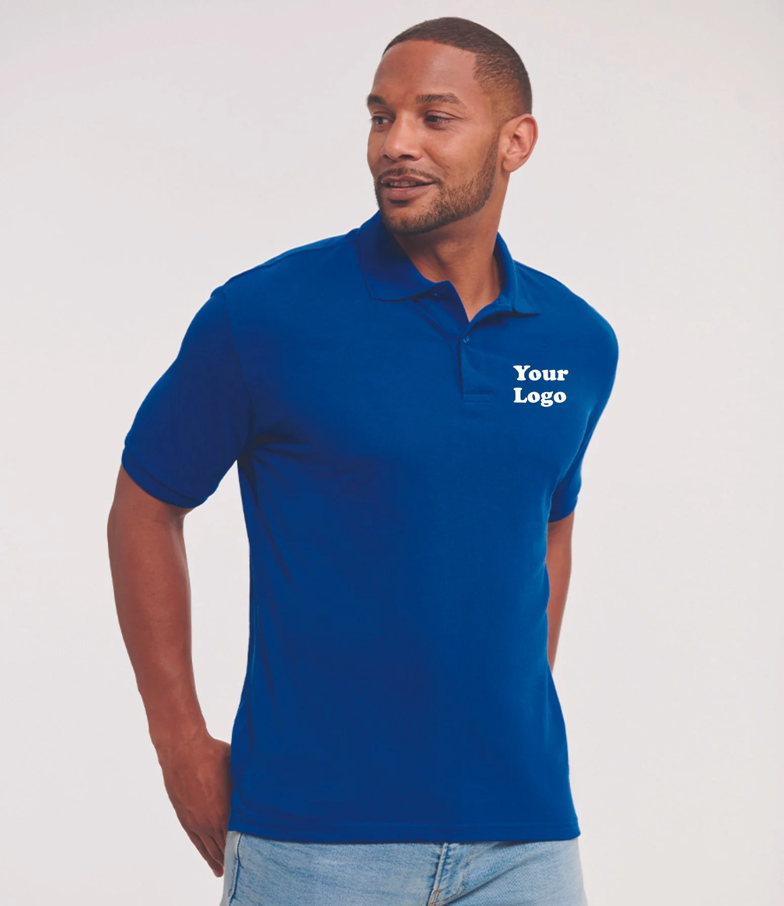 Russell Hardwearing Poly/Cotton Pique Polo