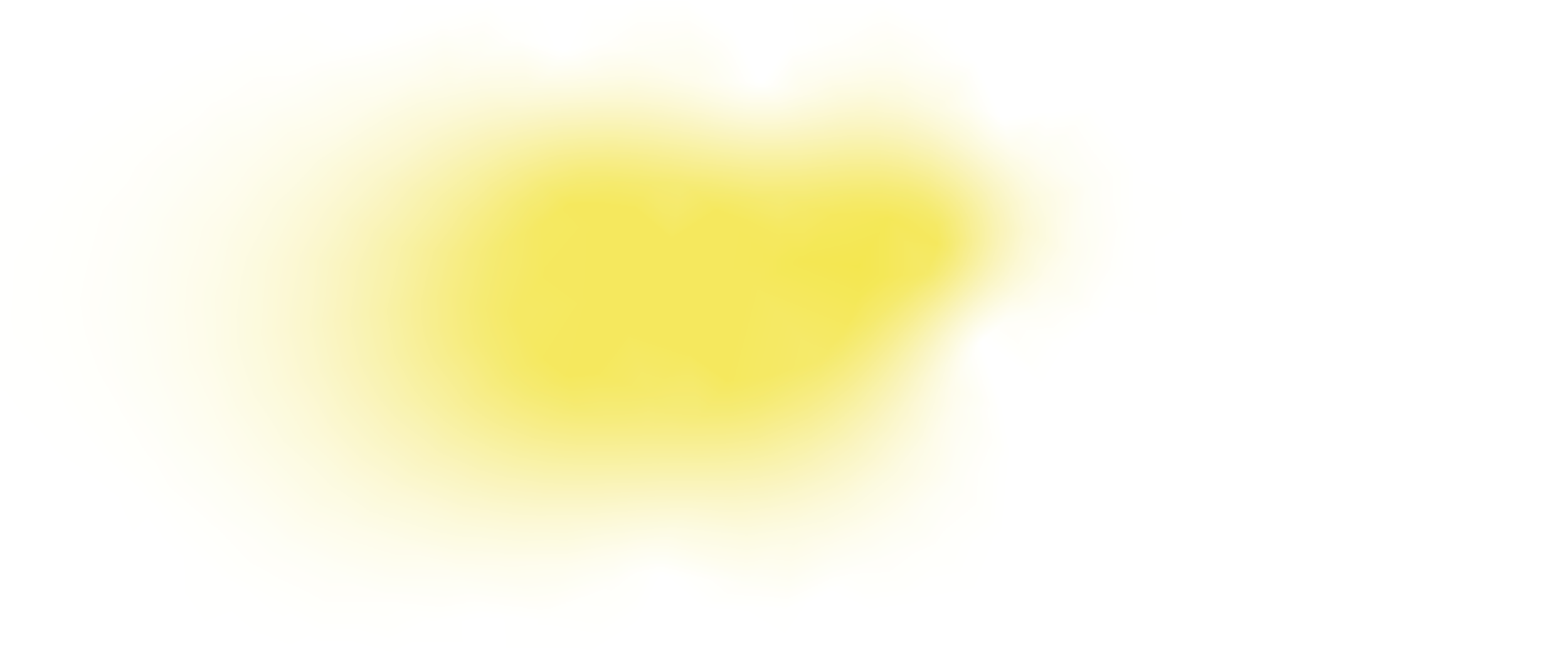 Blurred yellow object with white background