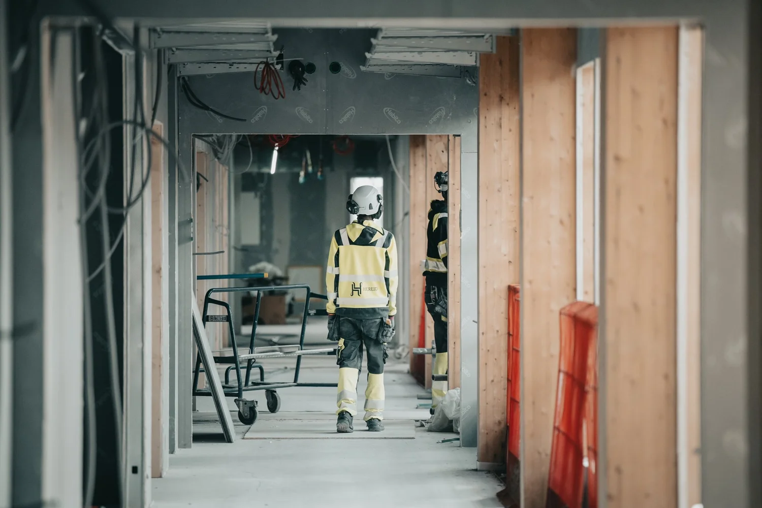 Hereid Hus – arbeid i bygg under rehabilitering