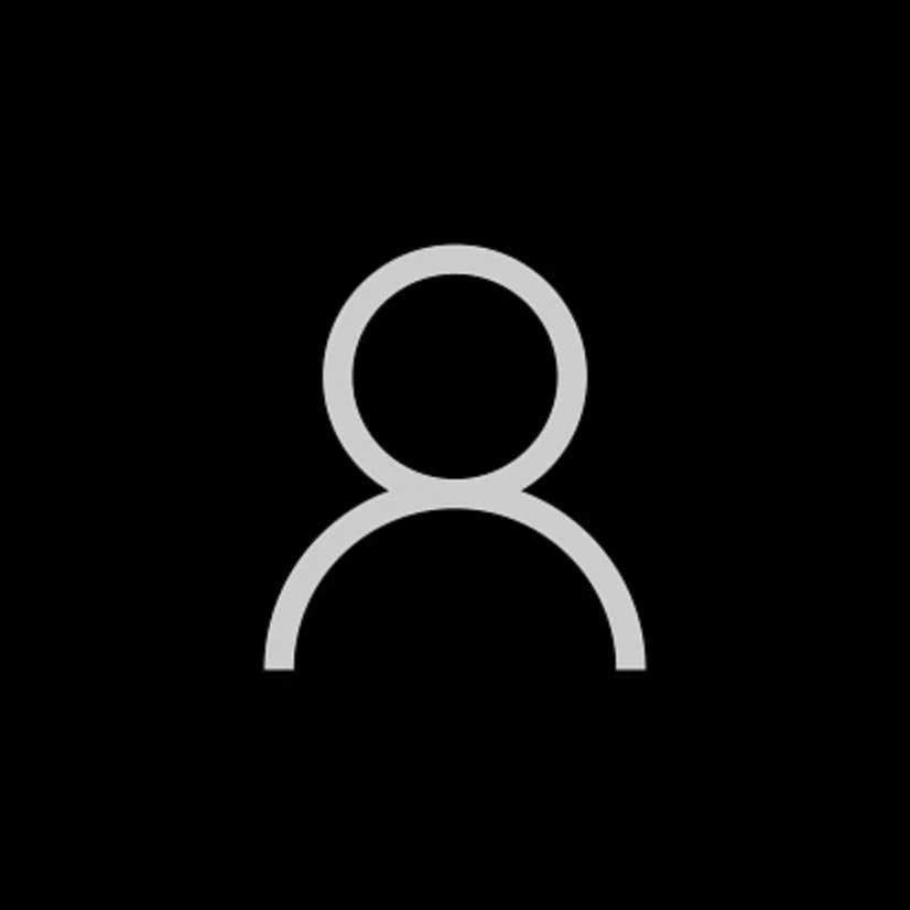 Ícone de avatar genérico em fundo preto