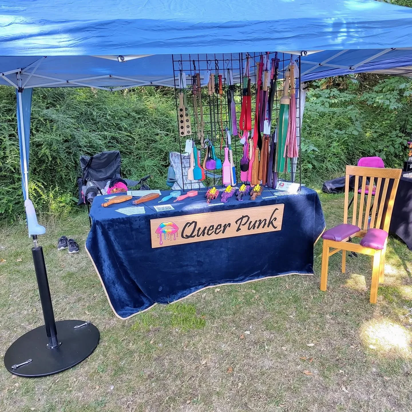 And we're all set up and trading at O&amp;L - The Big One. Come and see us at Eureka club today!

#handmade #kink #impacttoys #impactplay