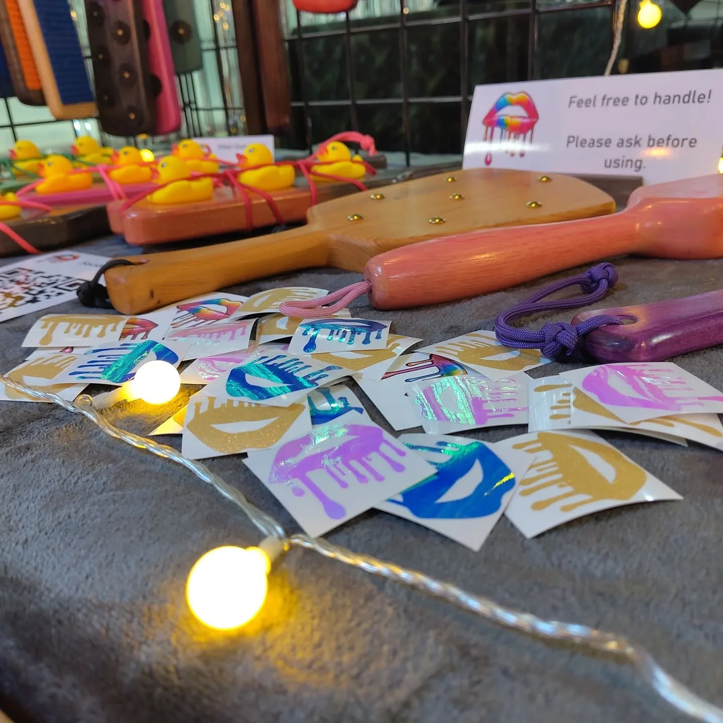 @brightonkinkmarket we're here and be seeing you all soon!

We've got a brand new drop of custom wax 'scrapers' and a drop of some biothane toys. Come and get them before they're gone!

#kink #impacttoys #impactplay #handmade