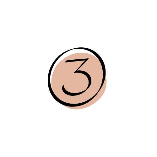 Number three on a pinkish circular background with black text, surrounded by black, with flags of the UK, USA, Canada, France, and Germany around it.