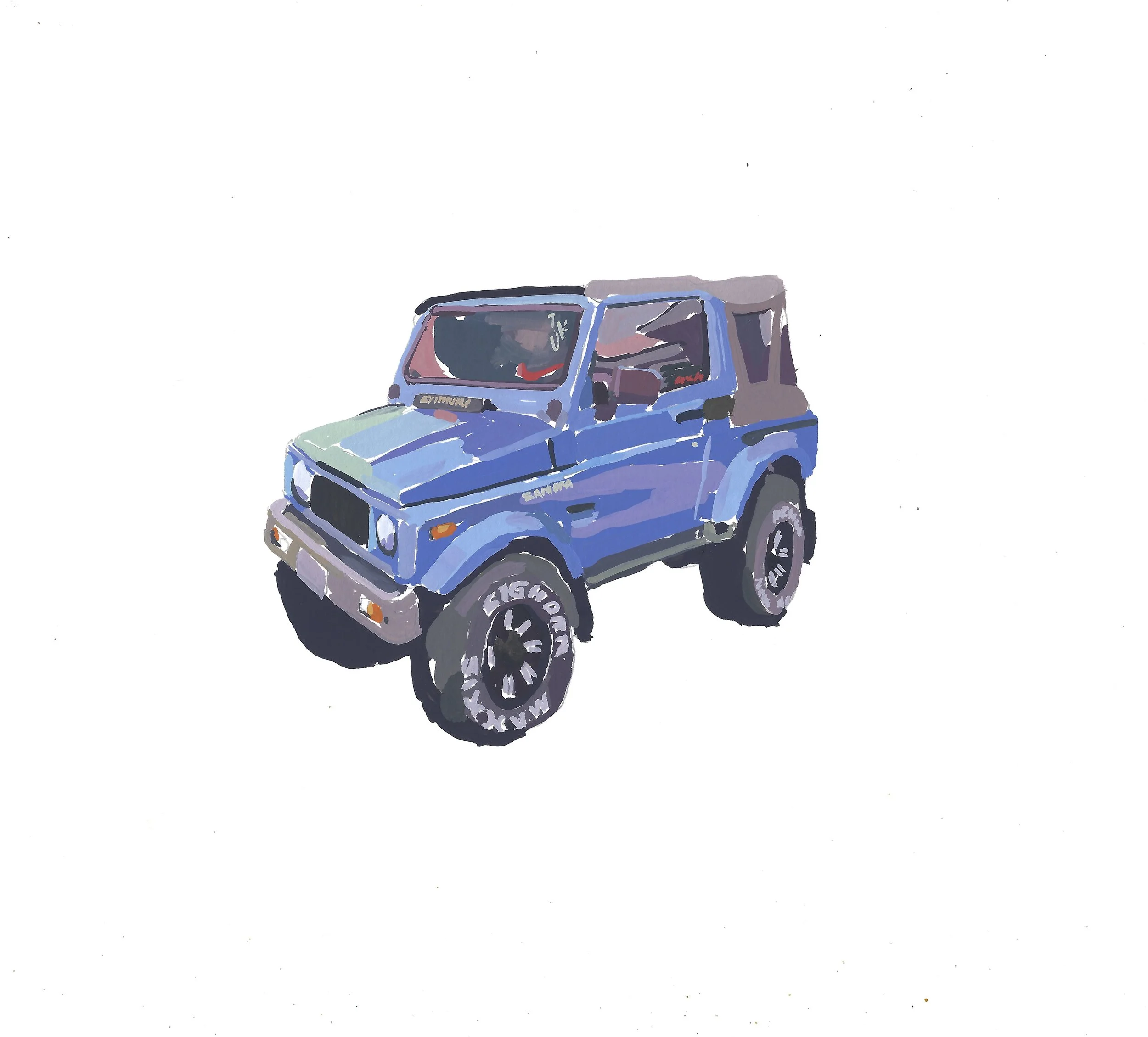 Blue Suzuki Samurai