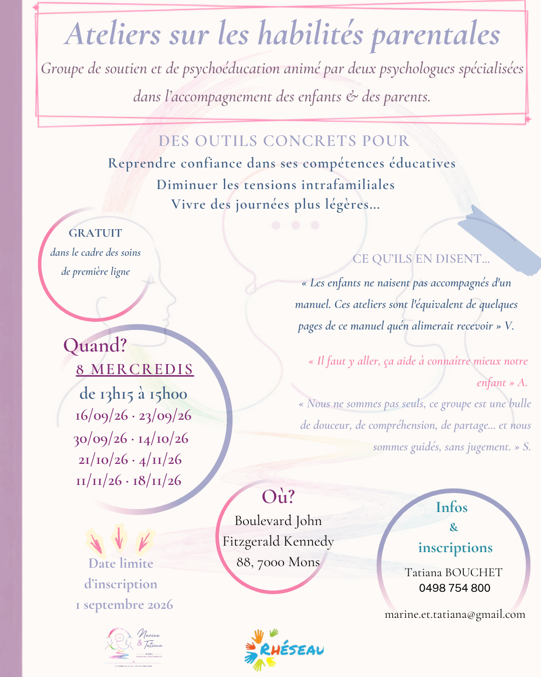 Groupe Habilités parentales en SEPTEMBRE 2026
