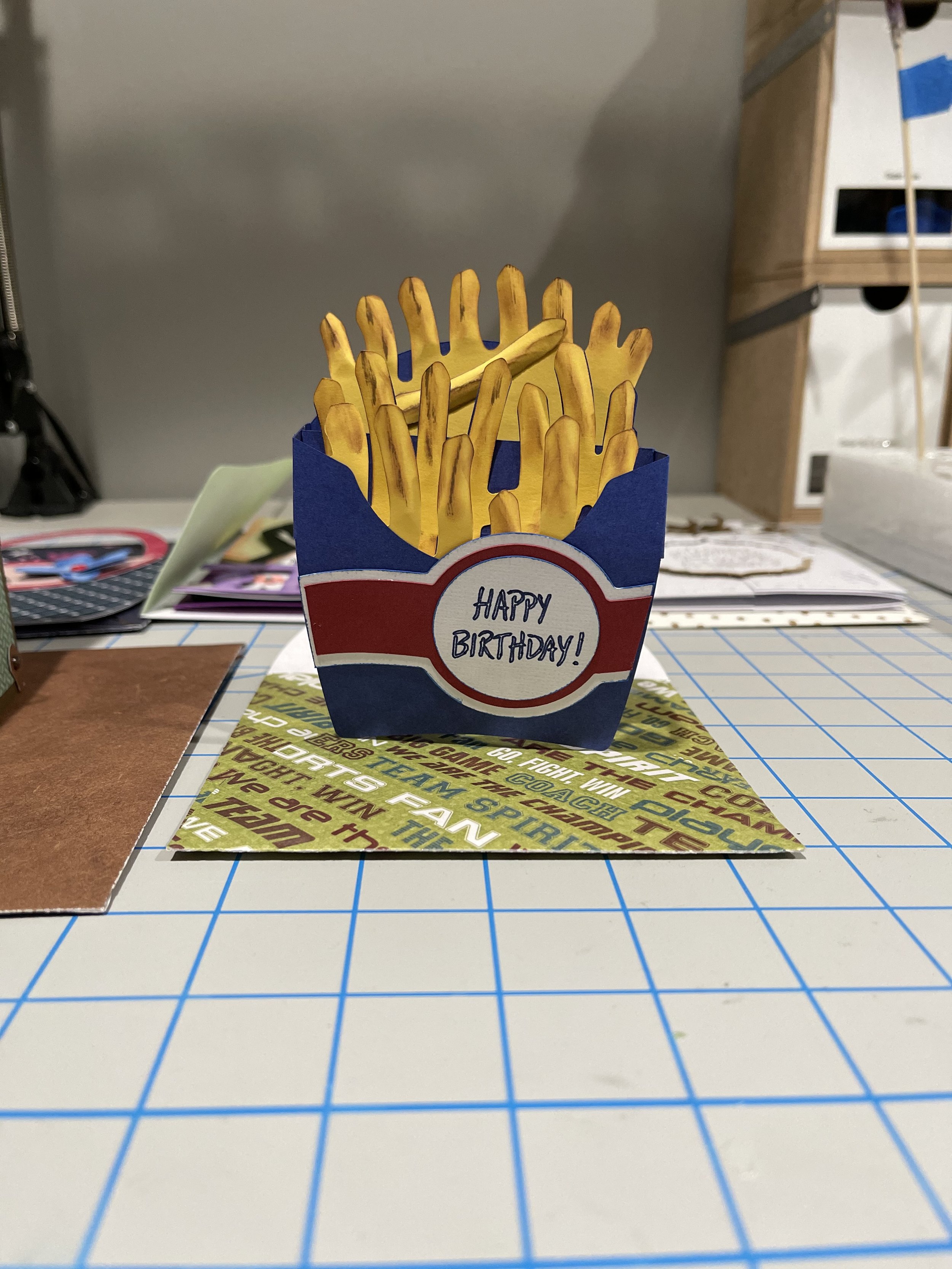 Fries Birthday Card - Paper