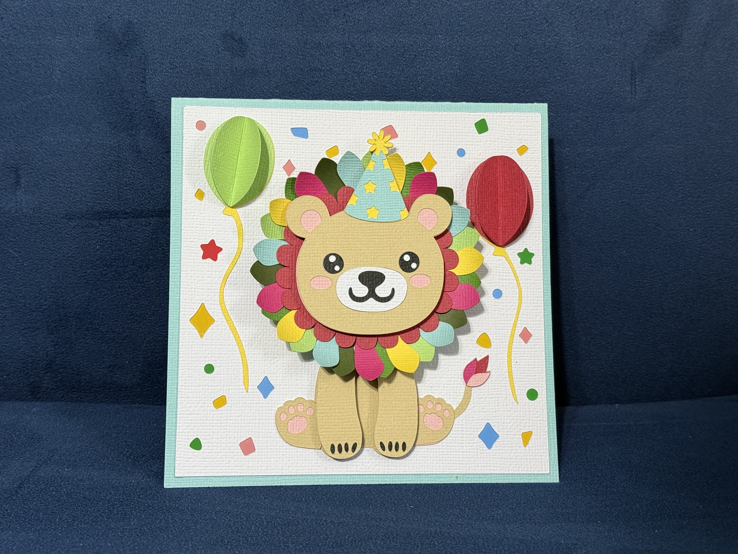 Lion Happy Birthday Card - Paper