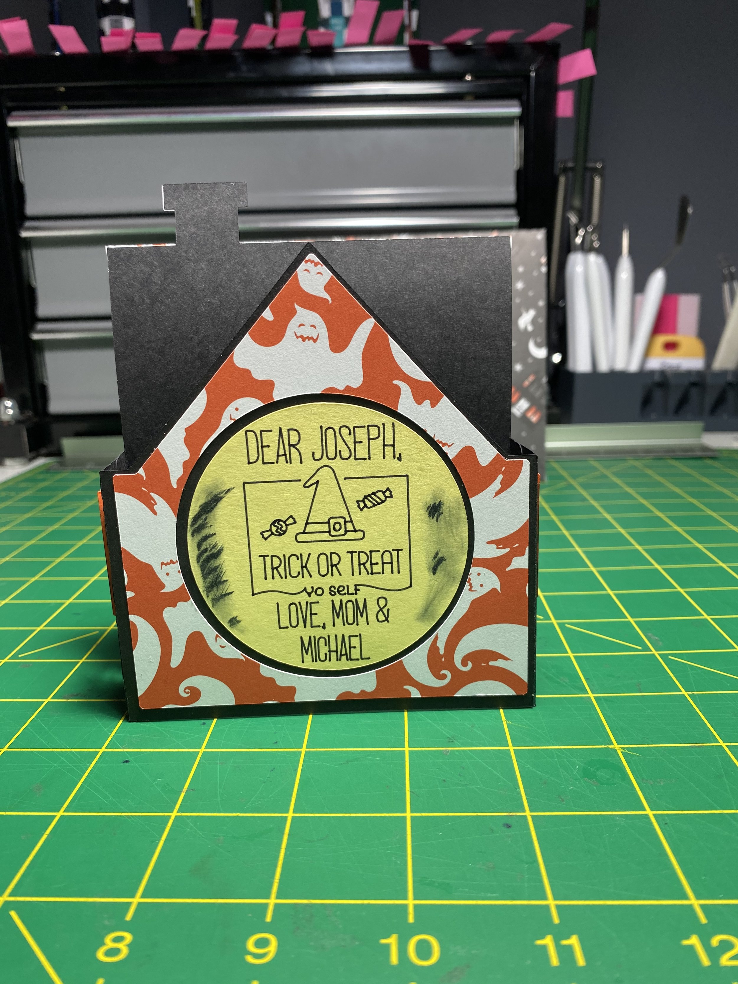Haunted House Box Card - Paper