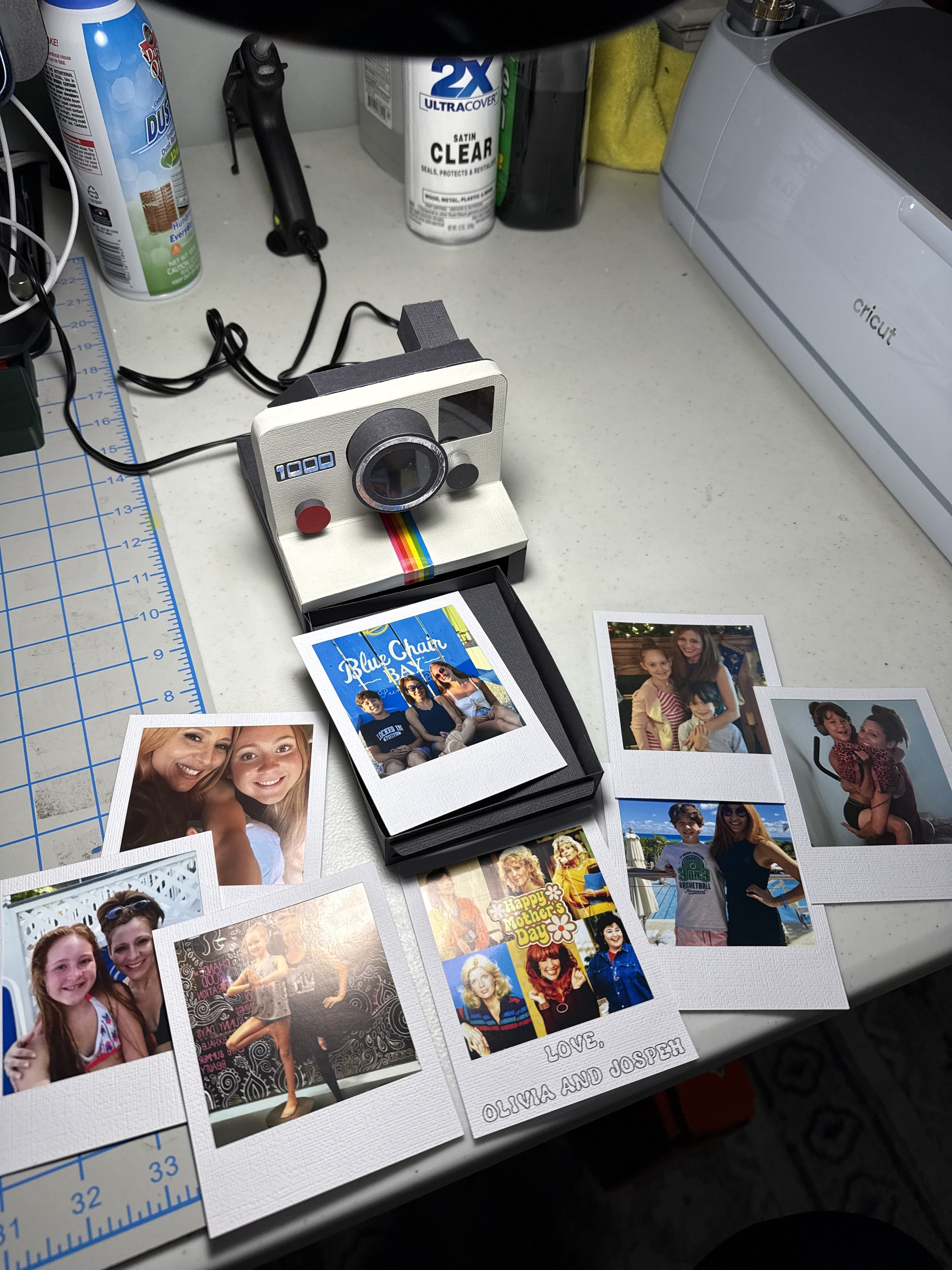 Paper Polaroid with Photos - Paper Card