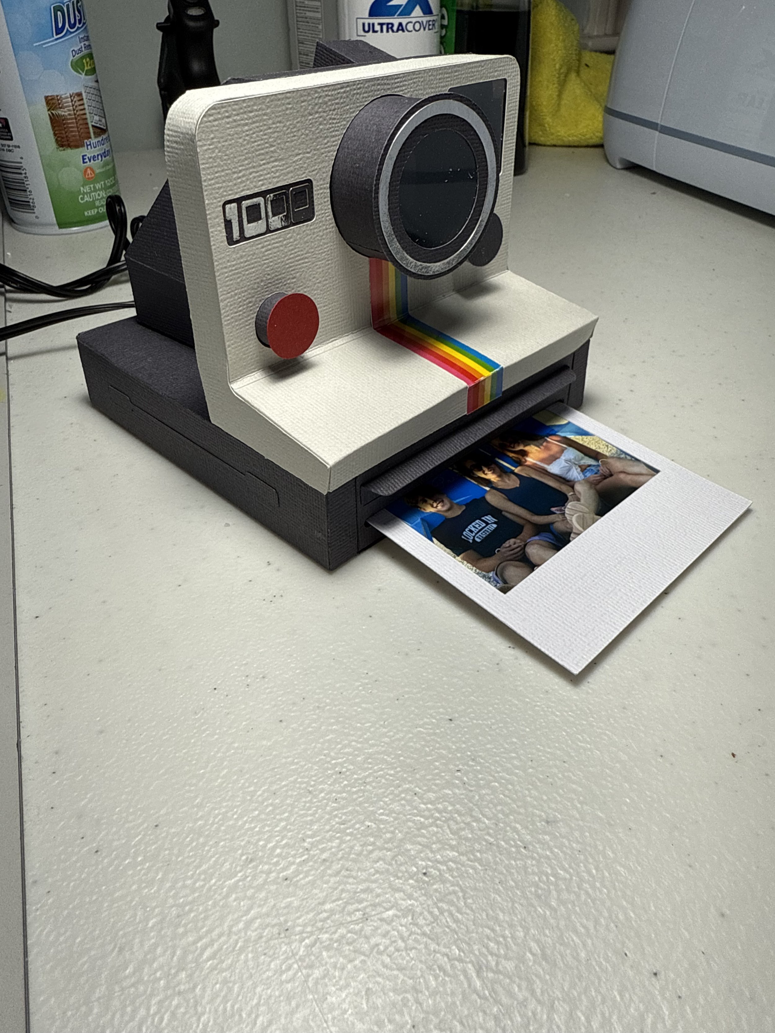 Paper Polaroid with Photos - Paper Card