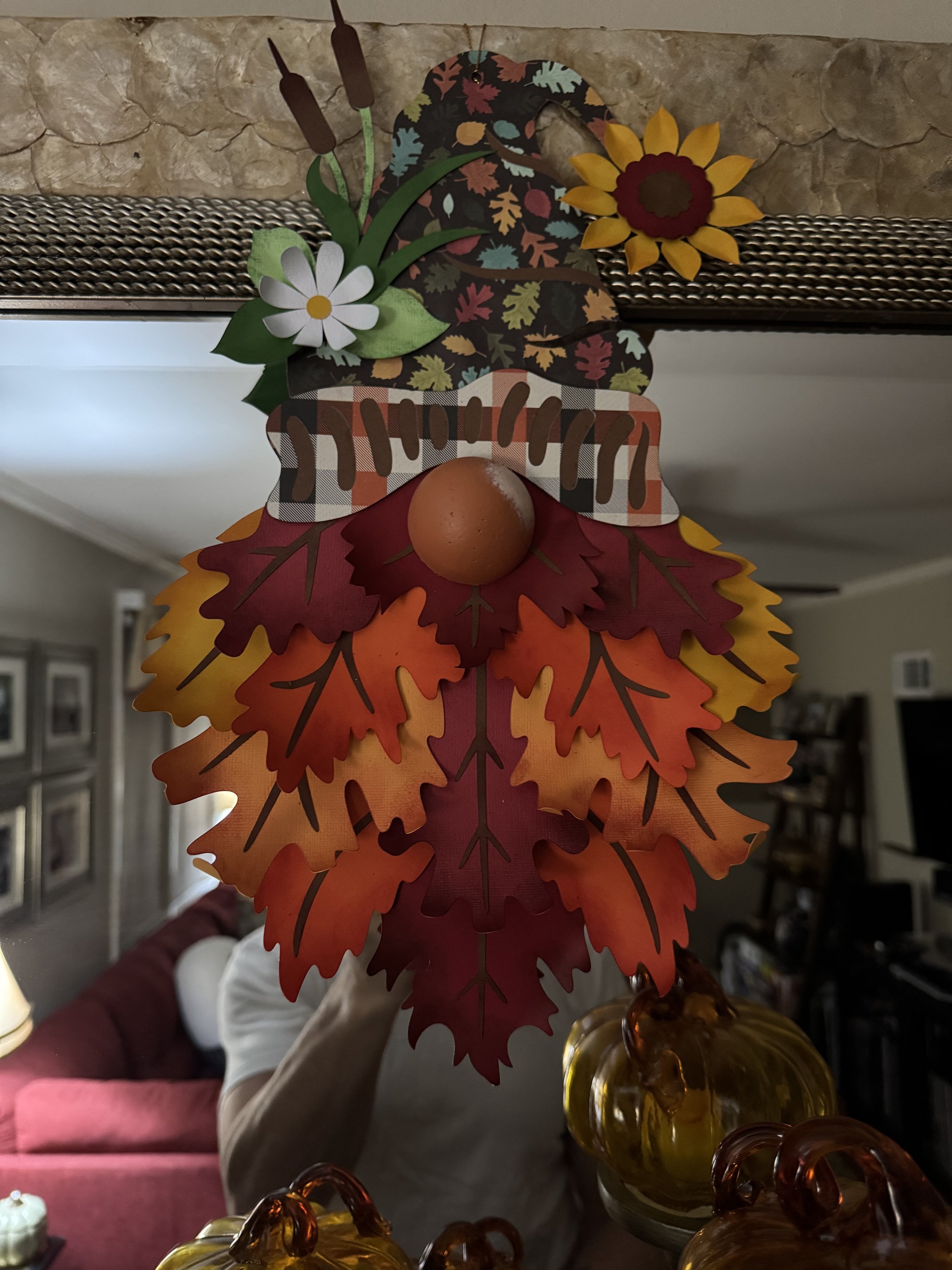 Fall Gnome Hanging Decor - Paper
