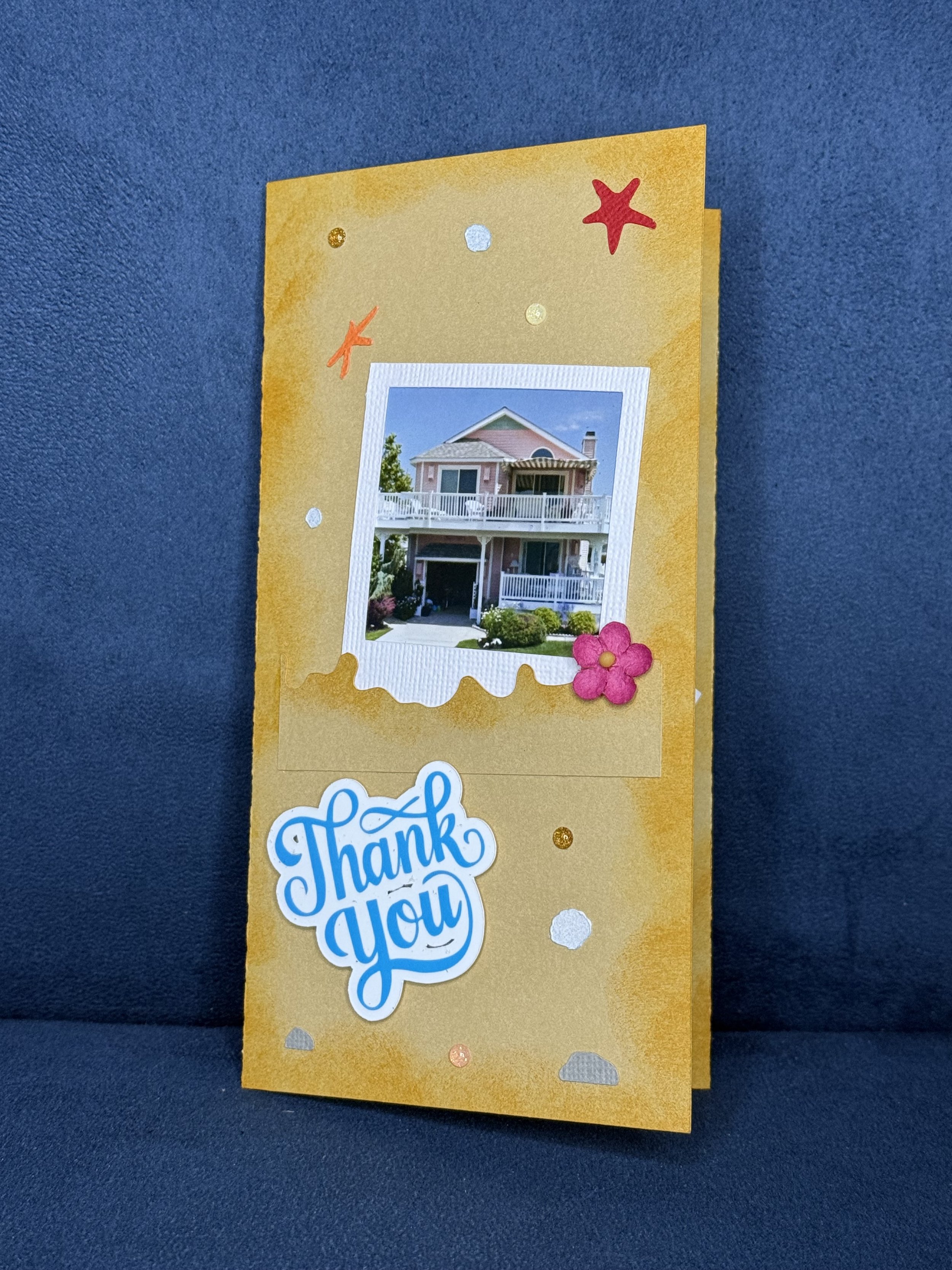 Beach House Theme Thank You Card - Paper with Photos