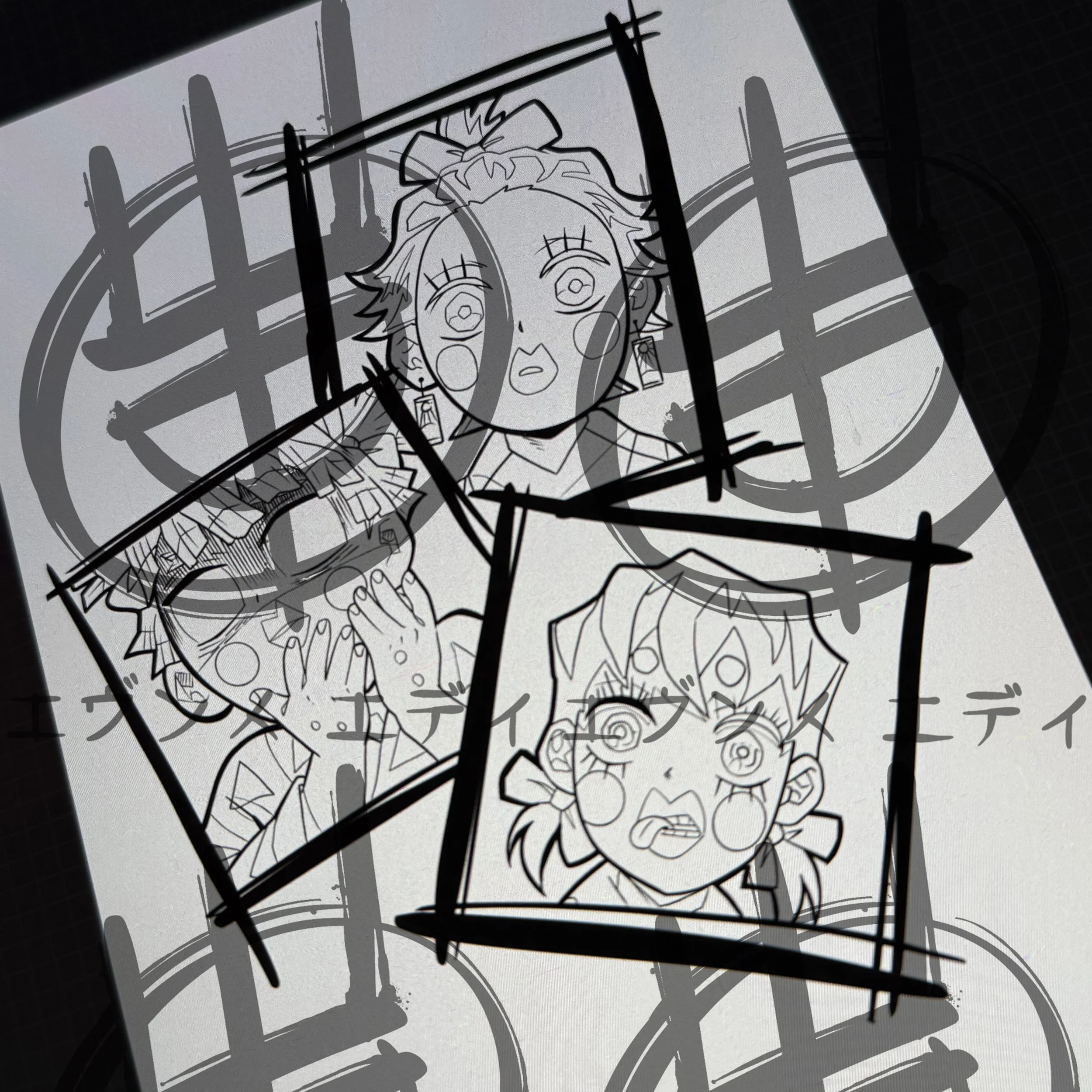 Tanjiro, Inosuke and Zenitsu - Girls Mode