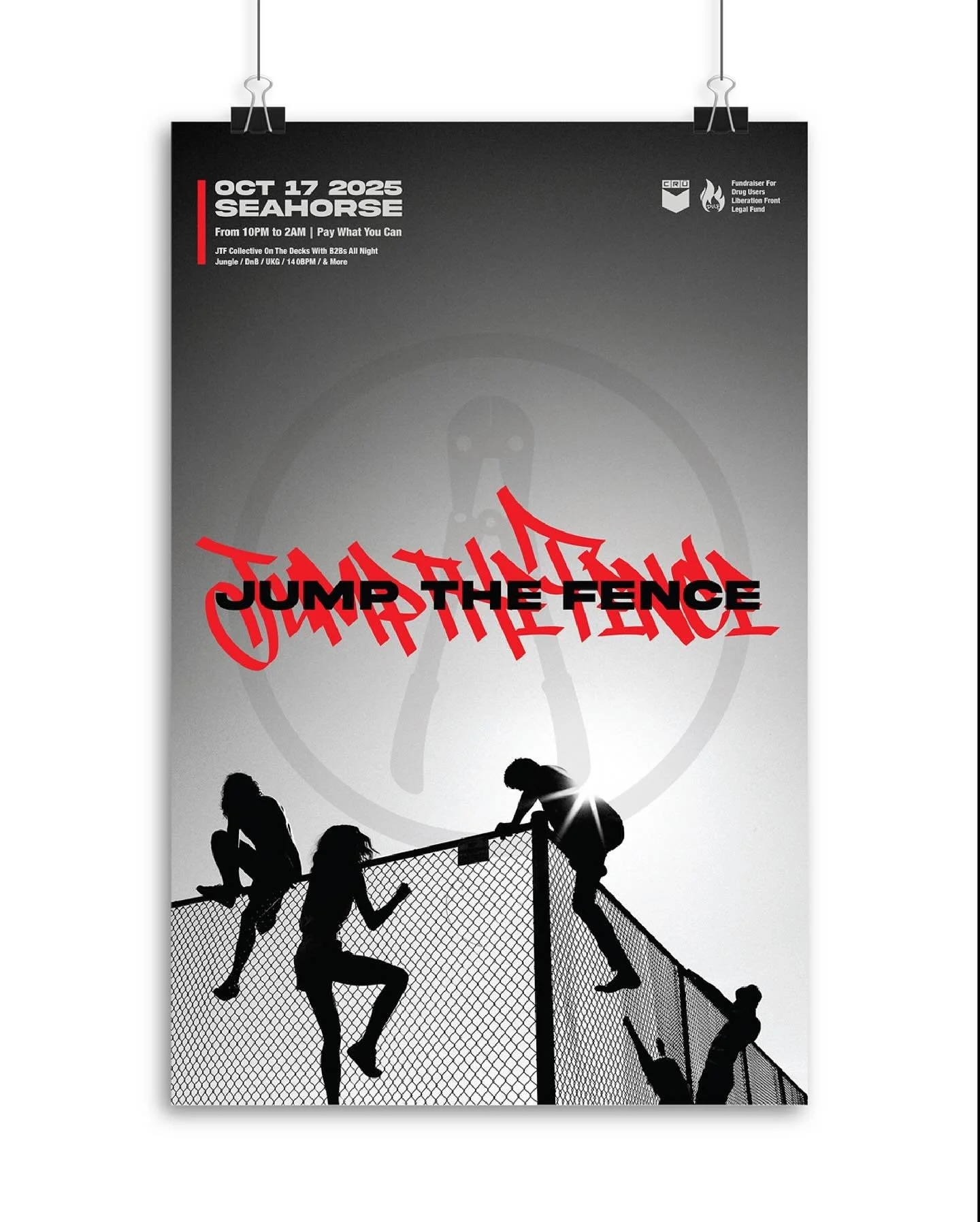 &ldquo;JUMP THE FENCE.psd&rdquo; 

Jump the Fence is an Idea.

It is a yearning for a space that feels real and authentic in a time where so much feels performative and fake. It seeks to serve as both connection and invitation. We embrace unity acros