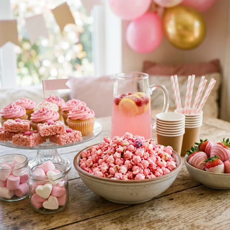 Pink Food Ideas for Party
