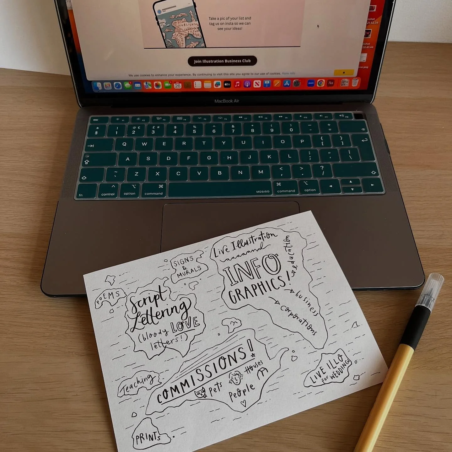 Quick pre painting catch up of the wonderful @thegoodshipillustration 's #incomeatlas workshooop! 🗺️ 
.
Still getting used to being a PART TIME teacher. Look who's off on a Friday! 💁🏻&zwj;♀️
.
Now time to get back to your lovely pets! 
🐕 🐈&zwj;⬛