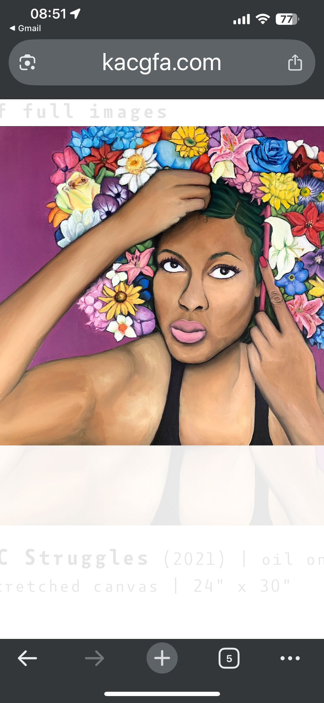 Eesha Suntai, 4C Struggles, Oil on canvas, 24x30, $6,000