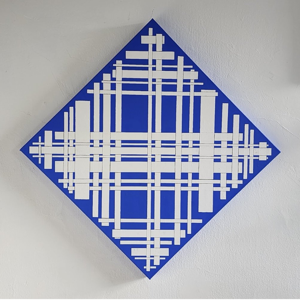 William Eastmond, 40 Lines, Acrylic on canvas, 34x34, $1,200