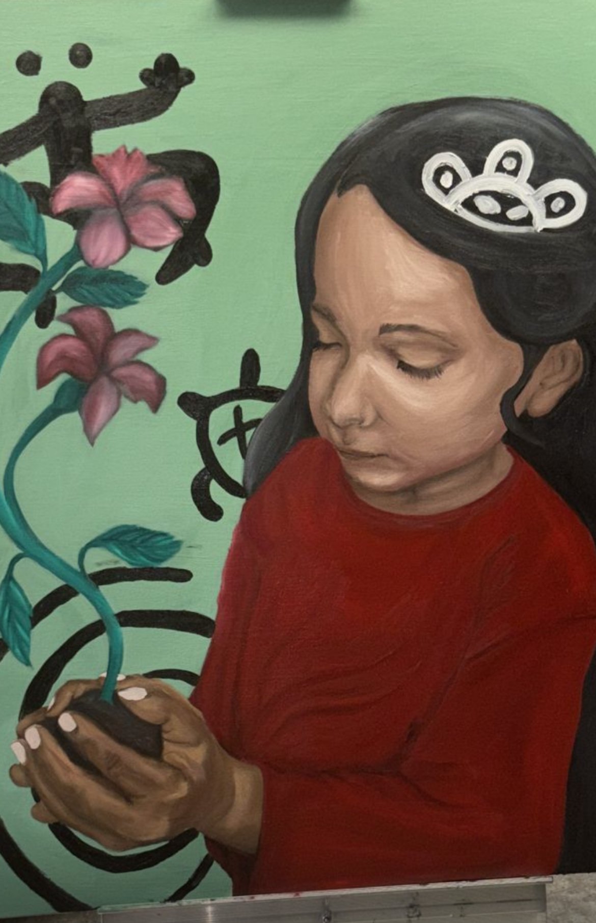 Xanthia Lopez, Wonder, Oil on canvas, 30x40, $800.