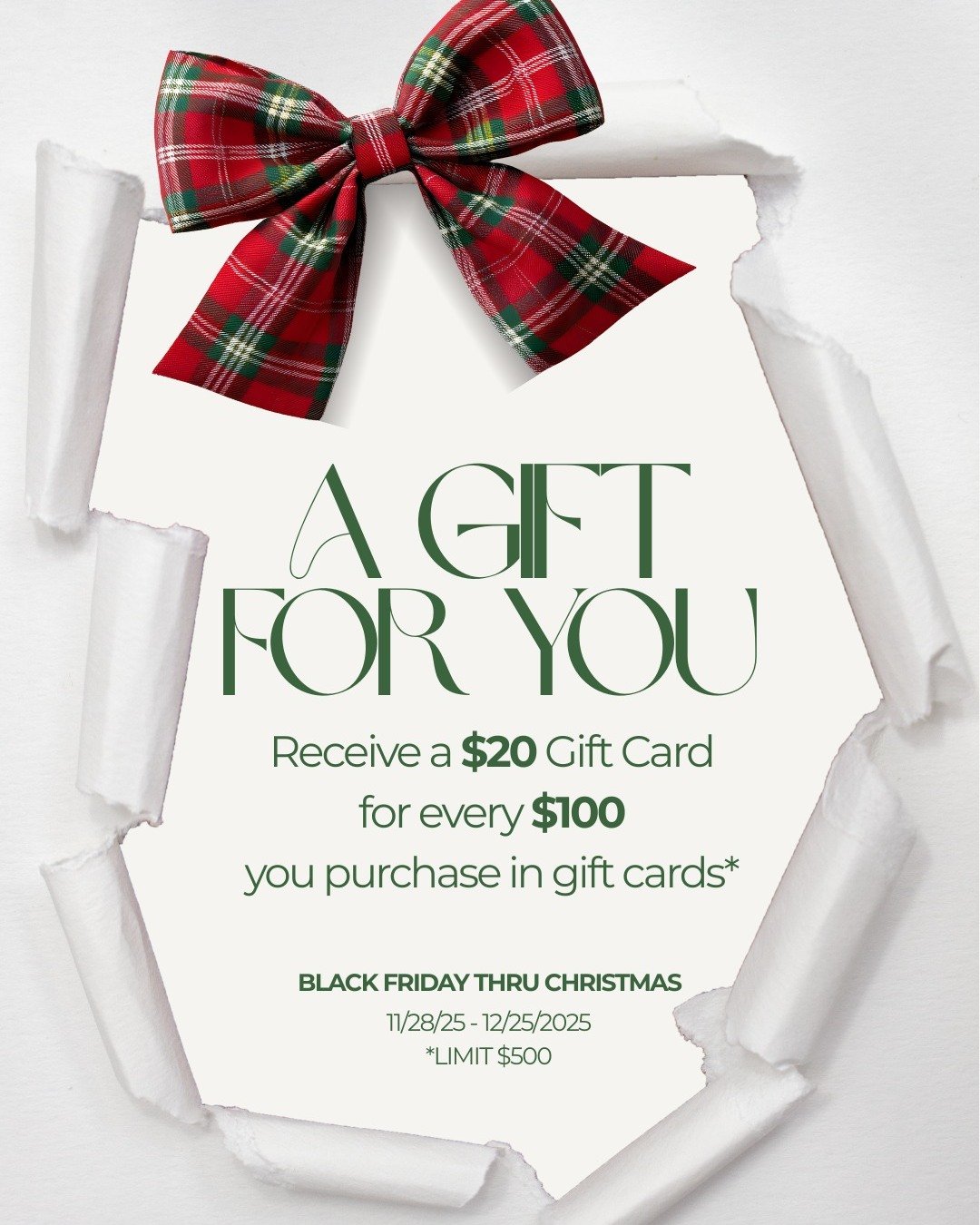 Happy Thanksgiving! I am thankful for so many things this season, but especially all of you, and for that, I am offering my very first gift card sale!

If you're looking to say "Thanks for being you" or "Happy Holidays" to someone