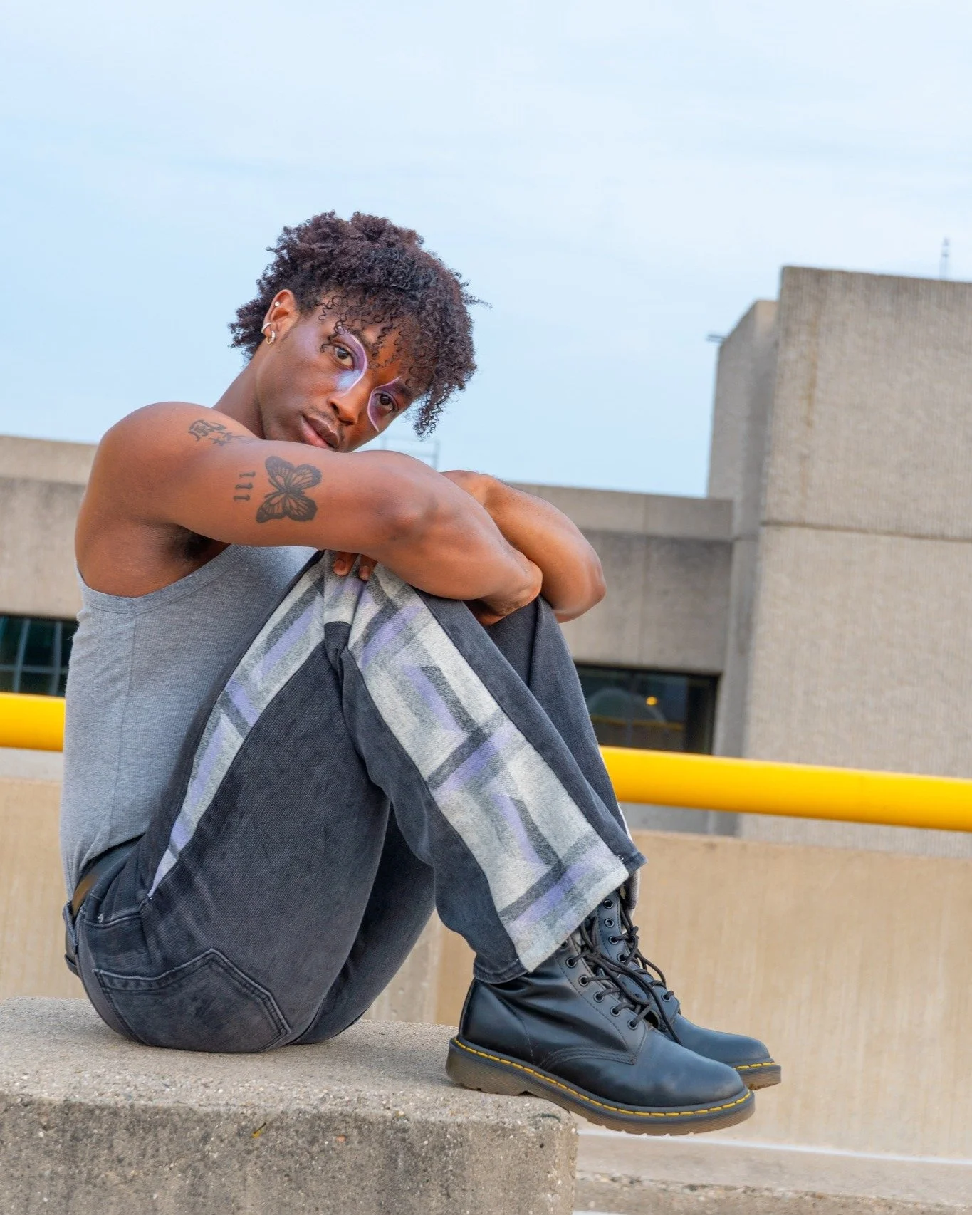 Last year I had to pleasure of helping a friend drop their clothing line with providing some creative makeup for the models.

Shout out to @shaylin.collabs  for the gorgeous flicks,  @junixwrld (pictured here) &amp; @parker.korpak  for modeling with 