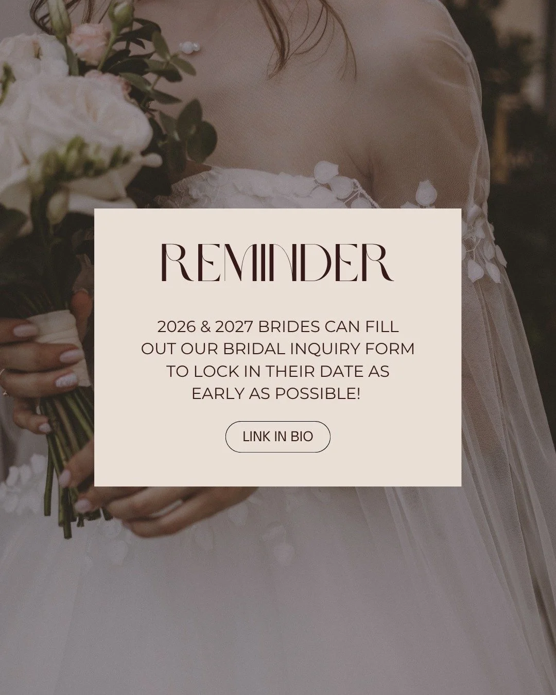 Lock in your date and our 2026 pricing this month!