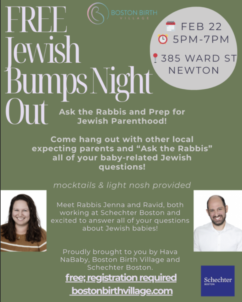Bumps Night Out: Ask the Rabbis and Prep for Jewish Parenthood